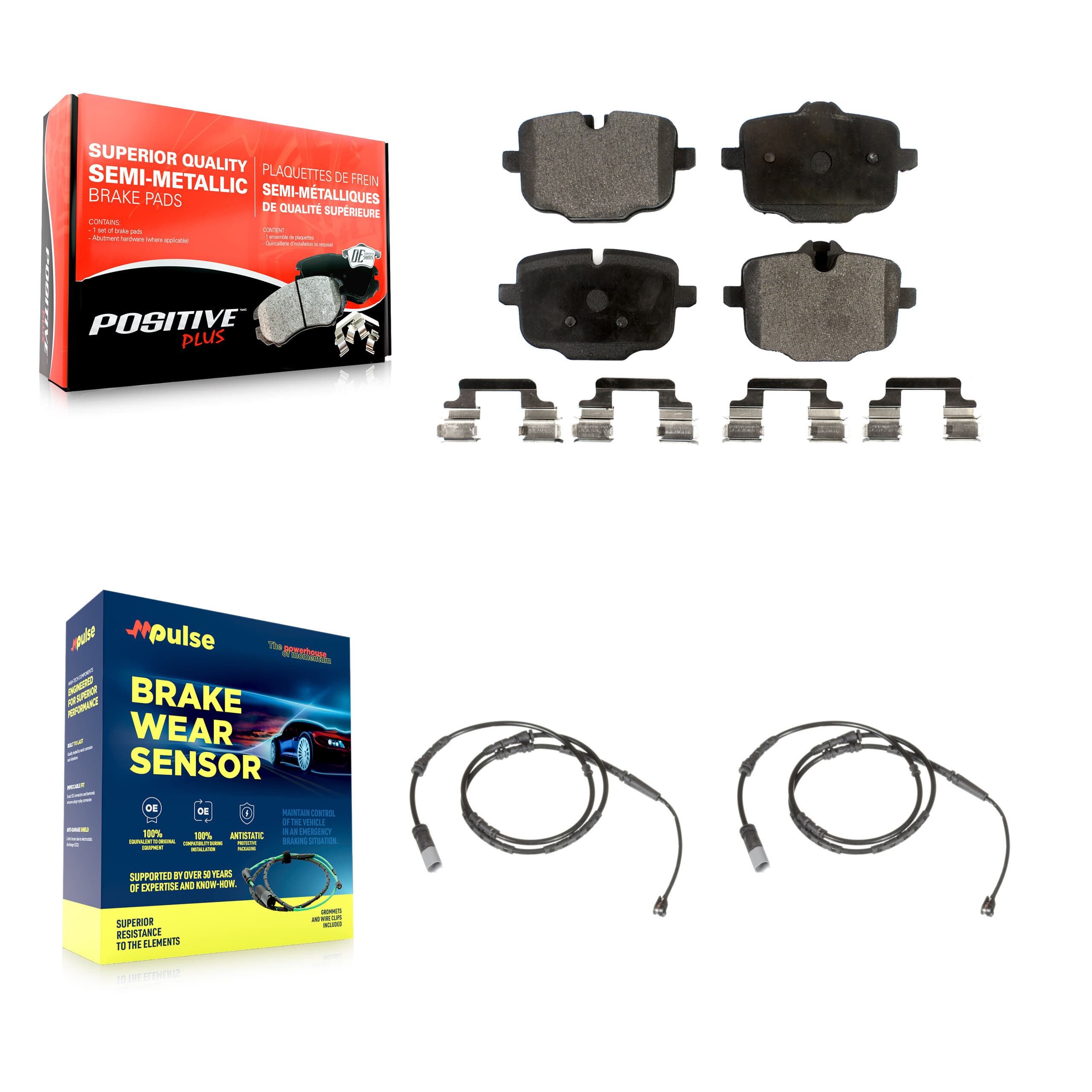 Positive Plus - KPW-101159 - Rear Disc Brake Pad Kits image 1
