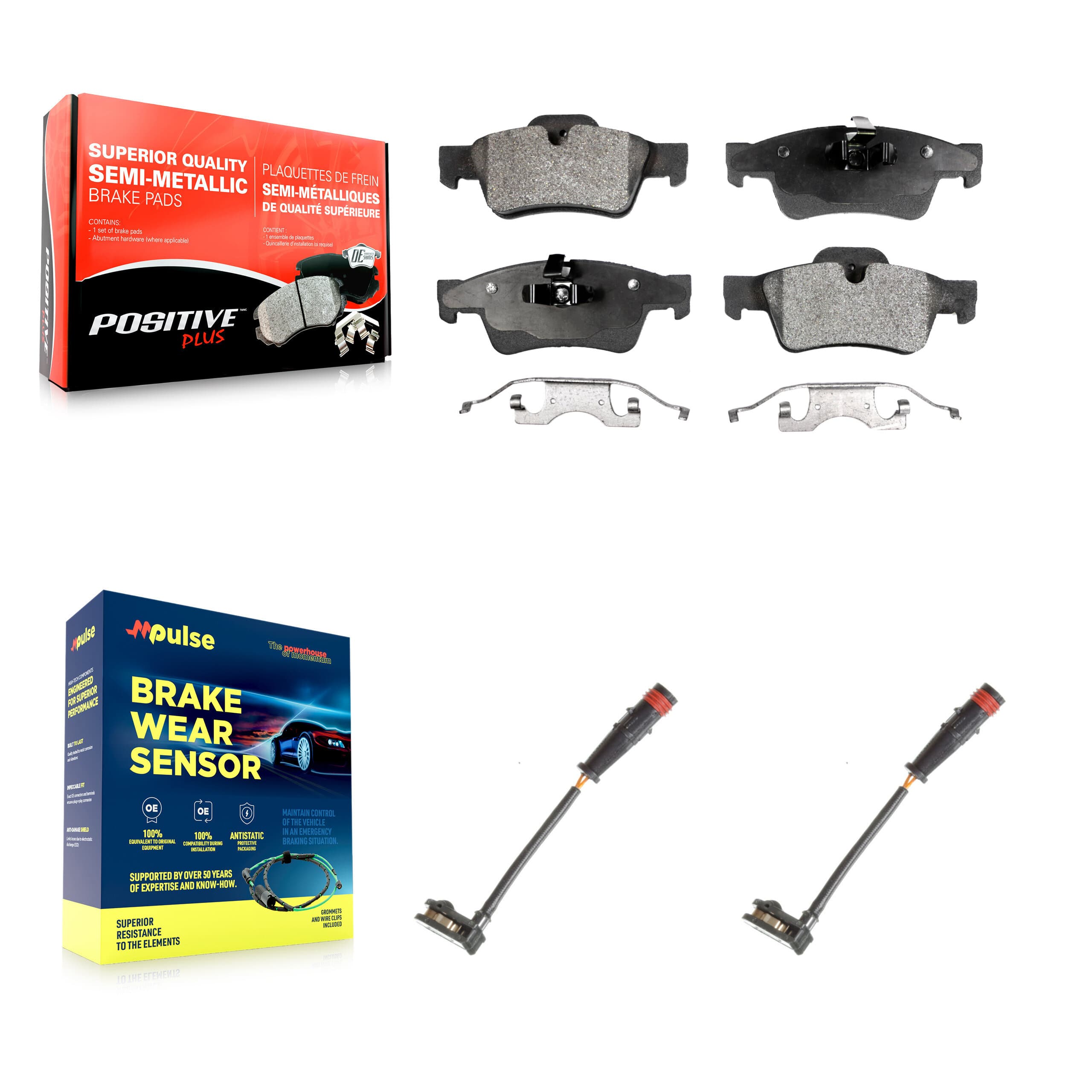 Positive Plus - KPW-101173 - Rear Disc Brake Pad Kits image 1