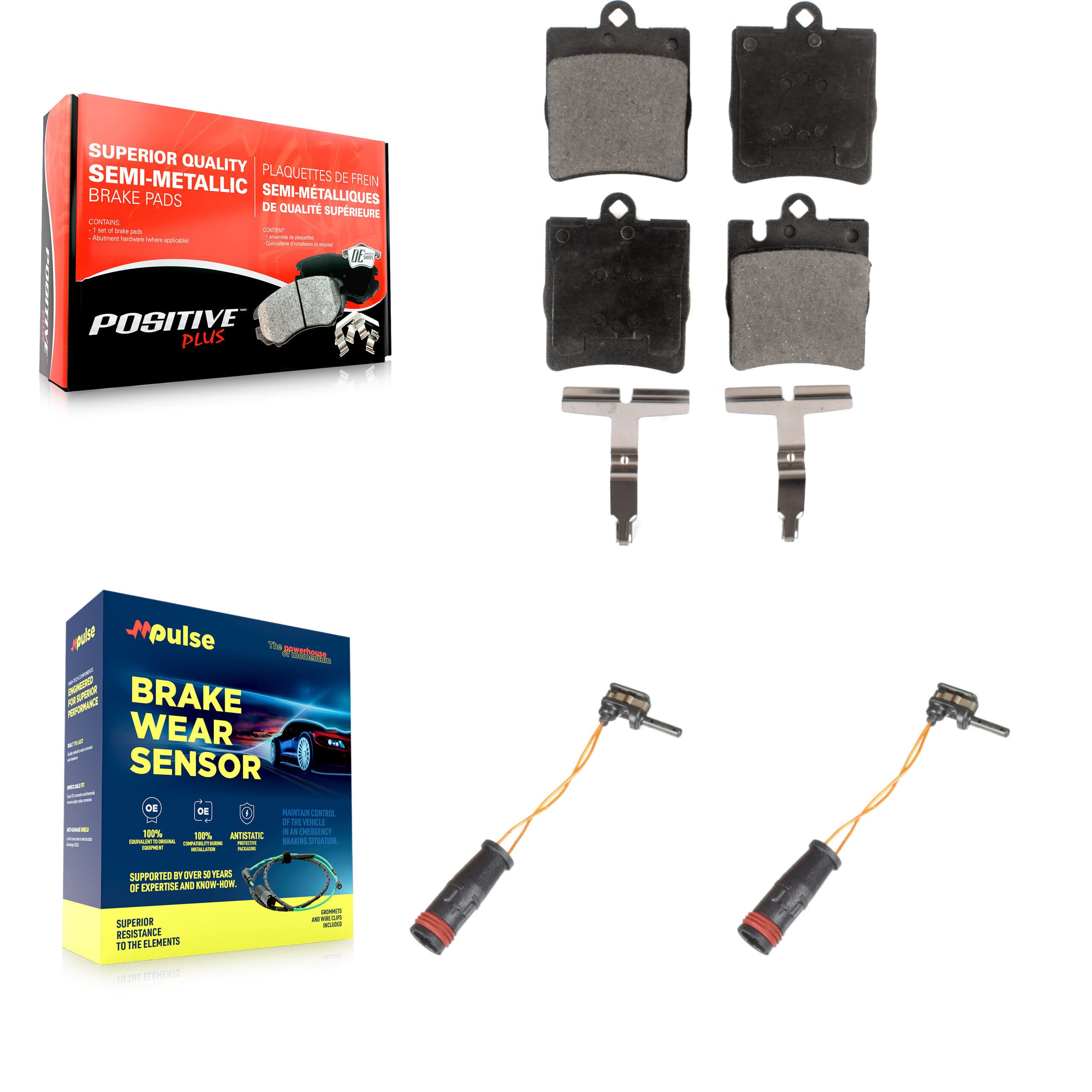 Positive Plus - KPW-101191 - Rear Disc Brake Pad Kits image 1