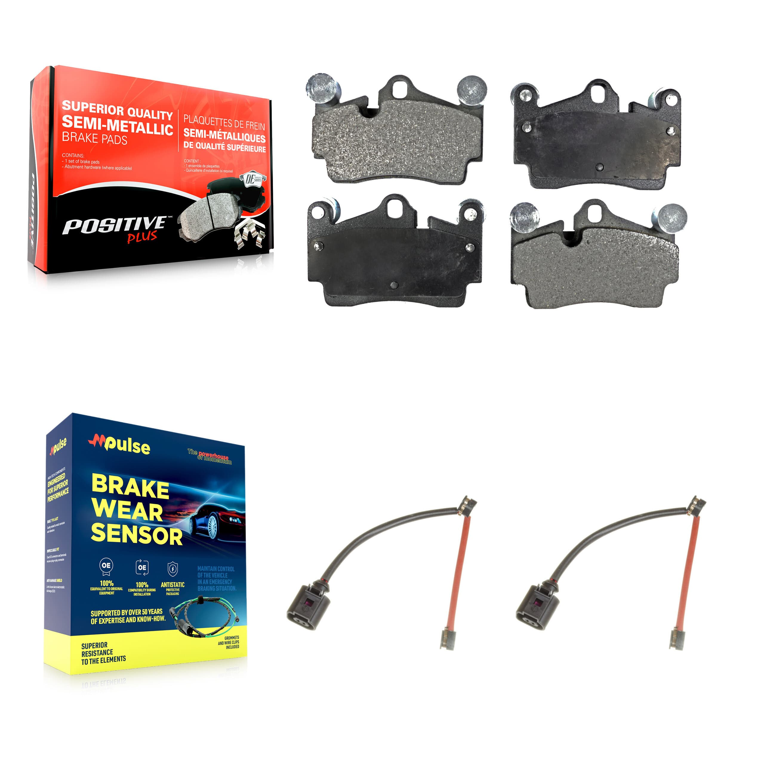 Positive Plus - KPW-101201 - Rear Disc Brake Pad Kits image 1