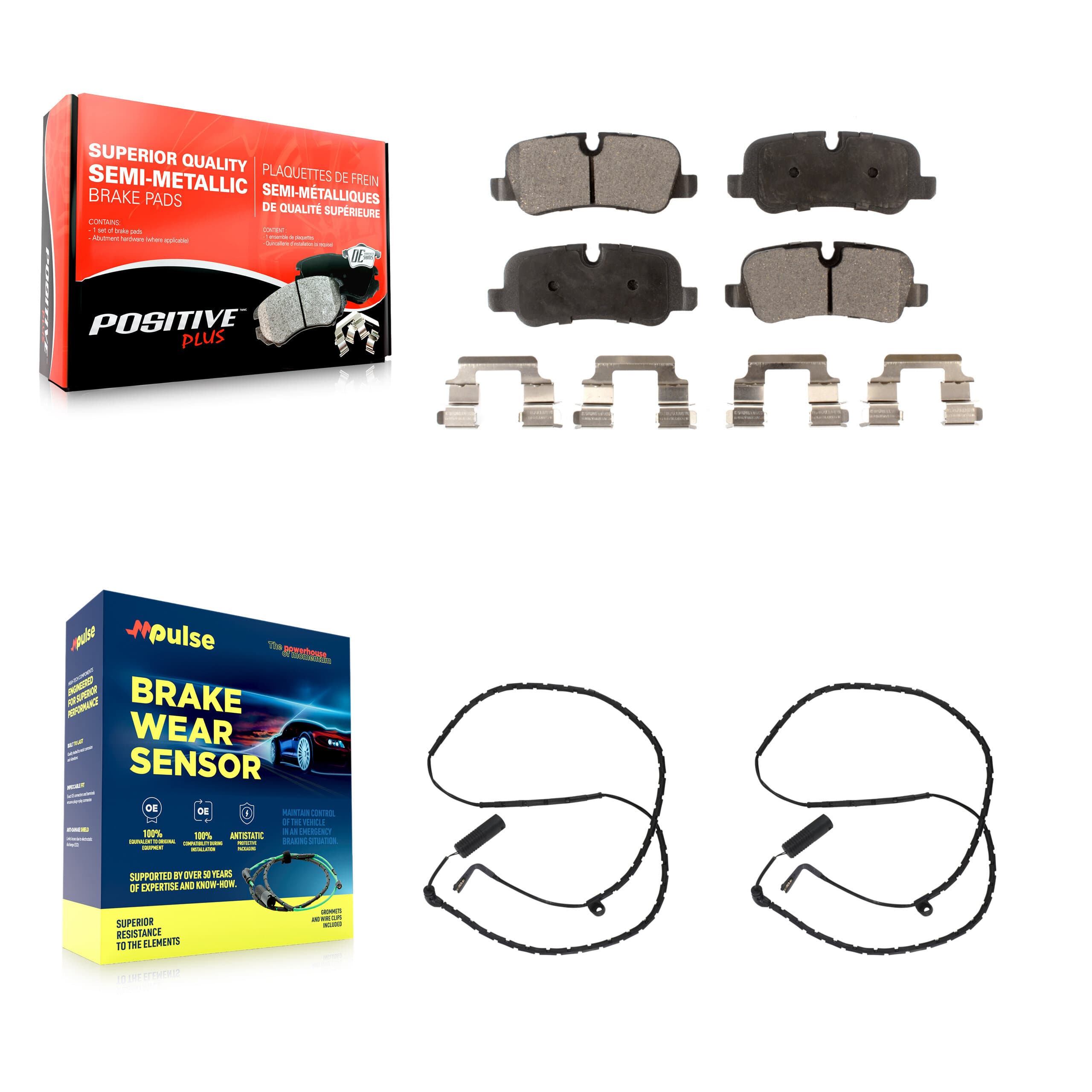 Positive Plus - KPW-101207 - Rear Disc Brake Pad Kits image 1