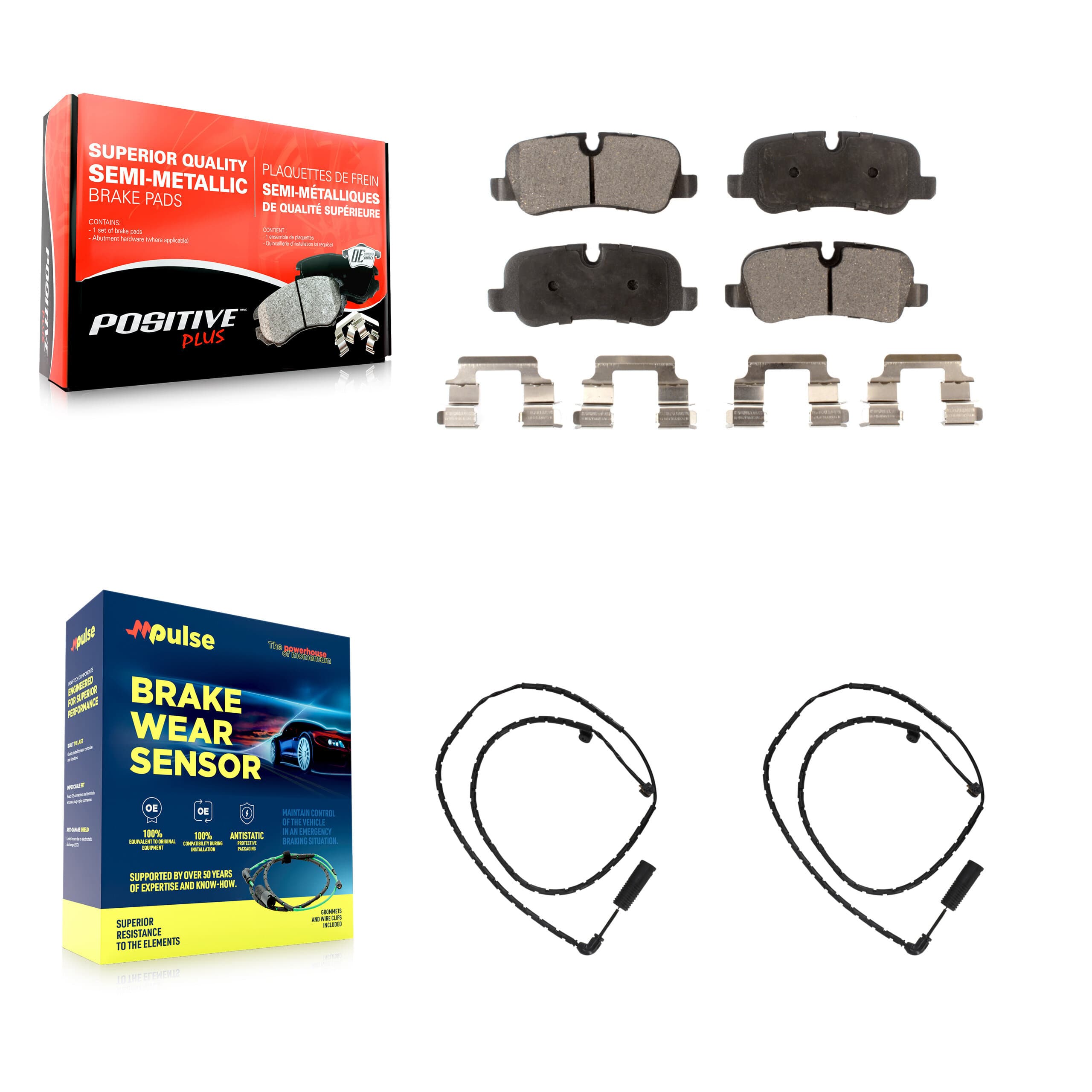 Positive Plus - KPW-101209 - Rear Disc Brake Pad Kits image 1