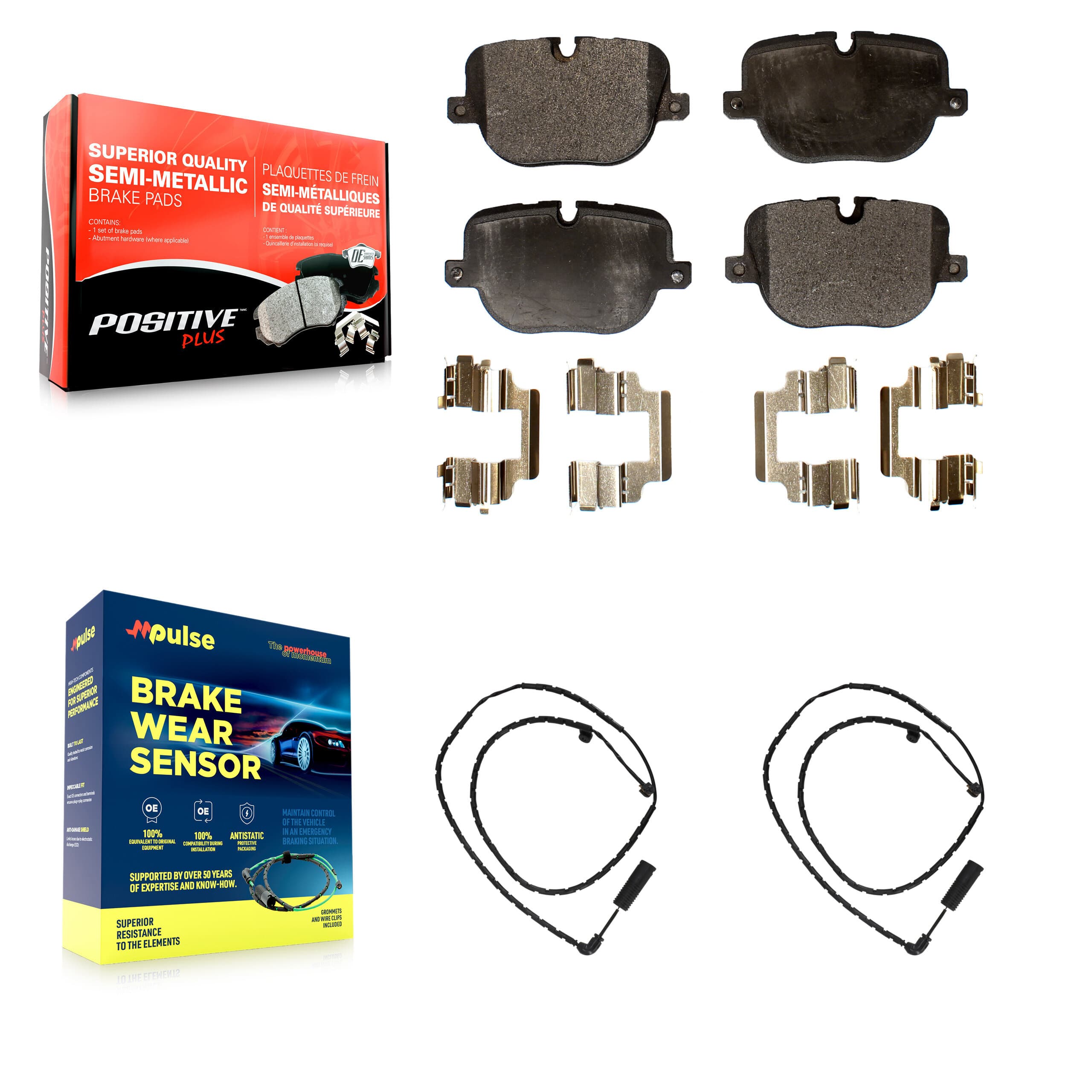Positive Plus - KPW-101210 - Rear Disc Brake Pad Kits image 1