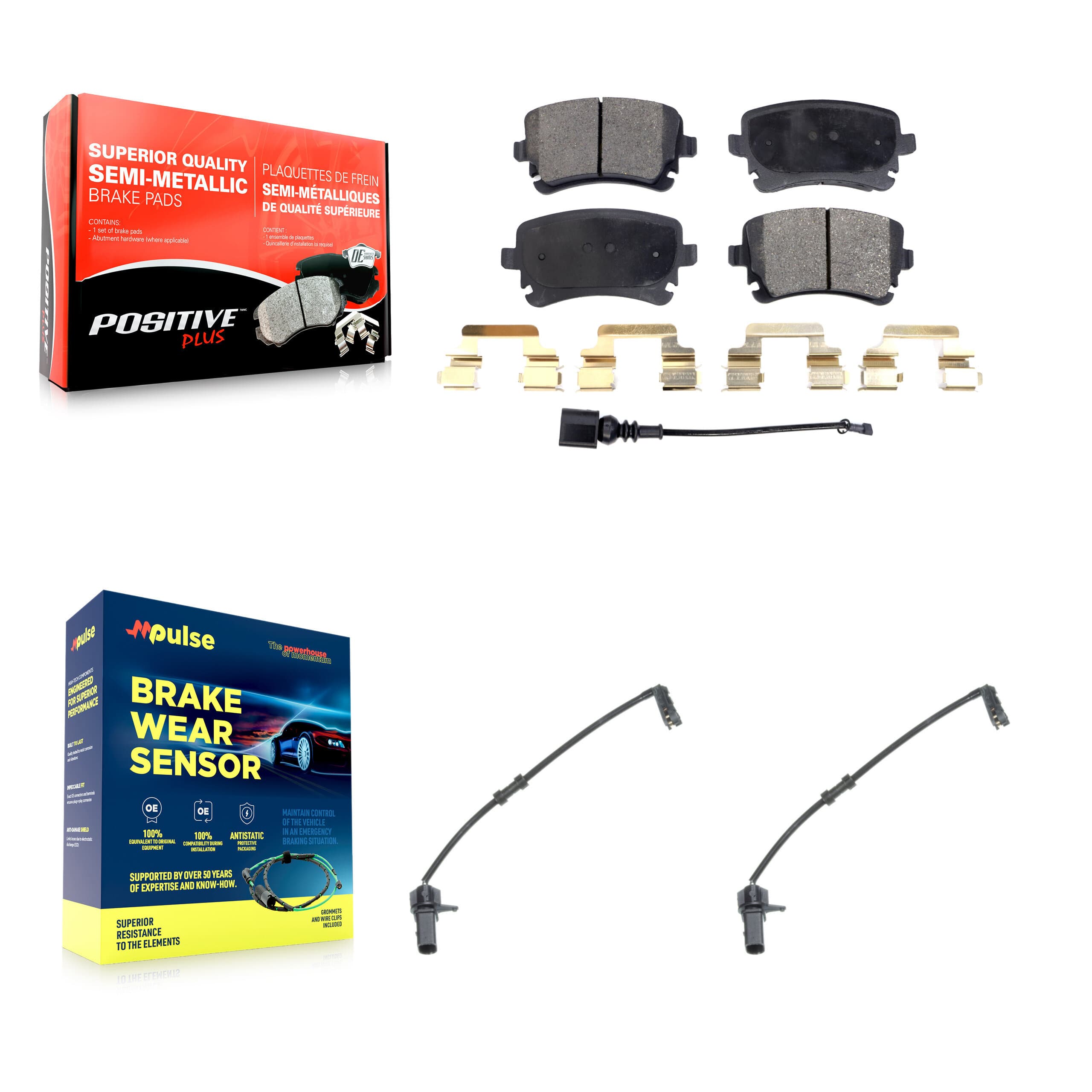 Positive Plus - KPW-101215 - Rear Disc Brake Pad Kits image 1
