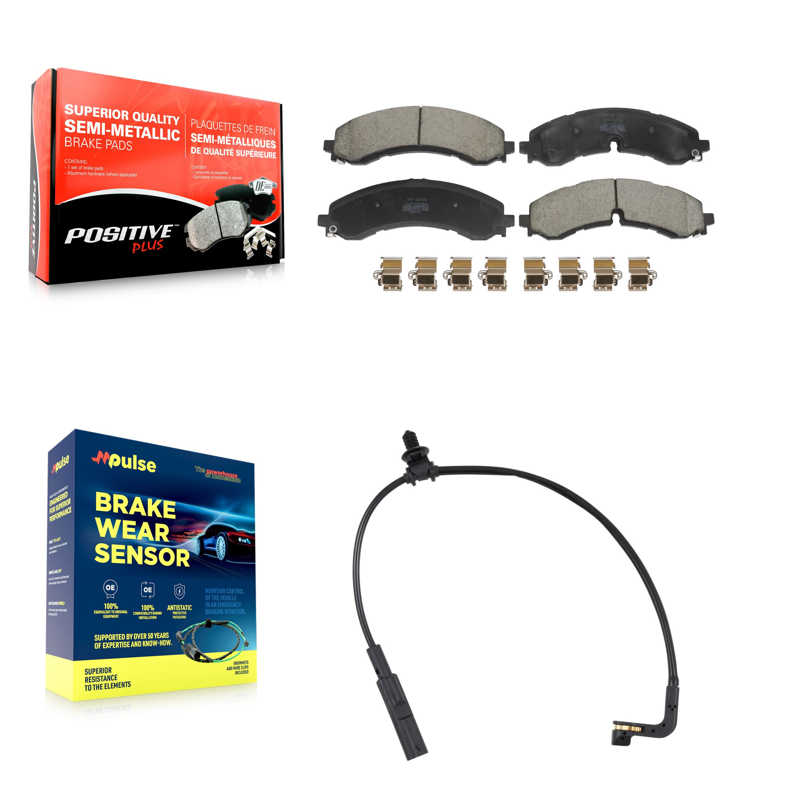 Positive Plus - KPW-101389 - Front Disc Brake Pad Kits image 1