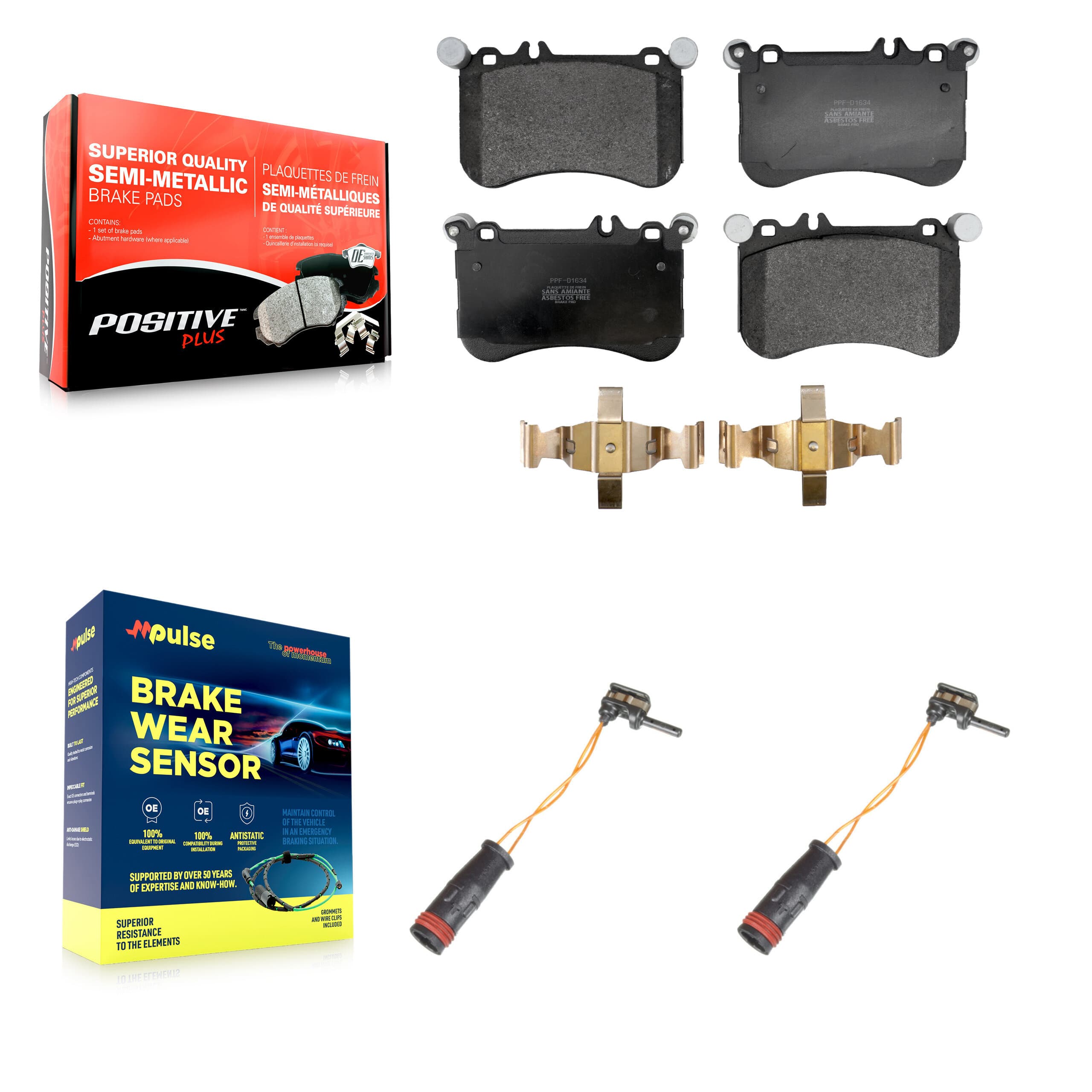 Positive Plus - KPW-101409 - Front Disc Brake Pad Kits image 1