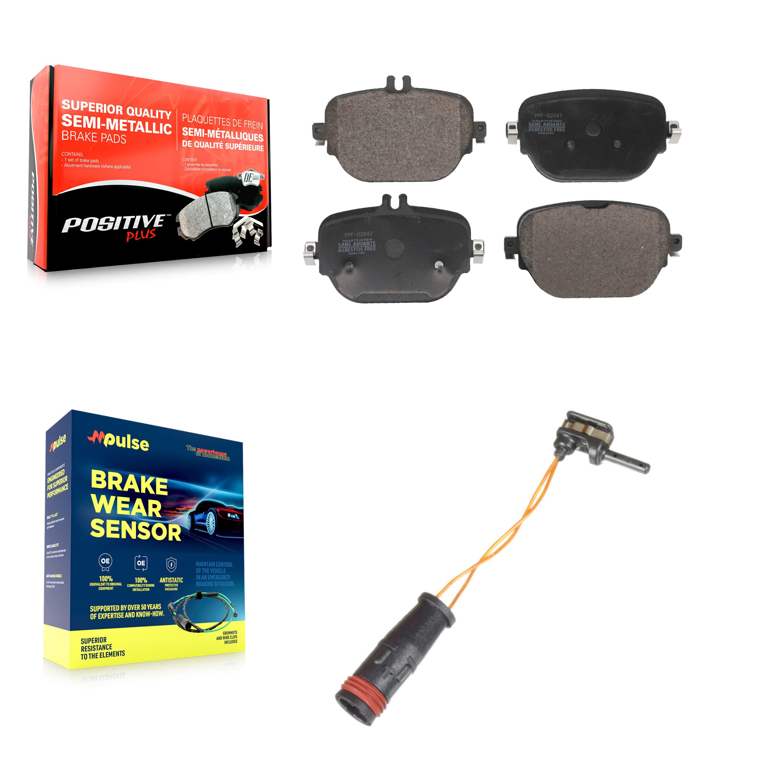 Positive Plus - KPW-101427 - Rear Disc Brake Pad Kits image 1
