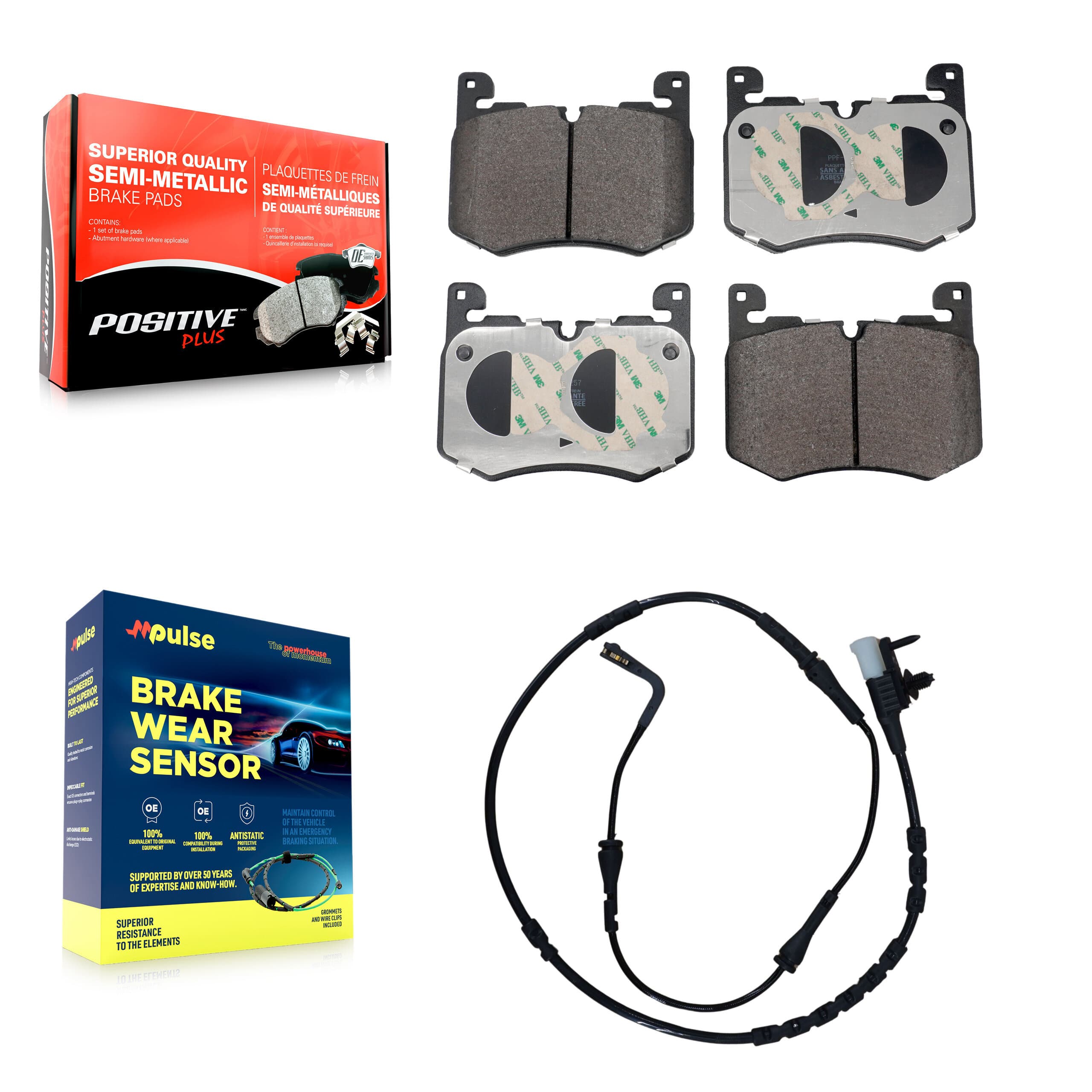 Positive Plus - KPW-101559 - Front Disc Brake Pad Kits image 1