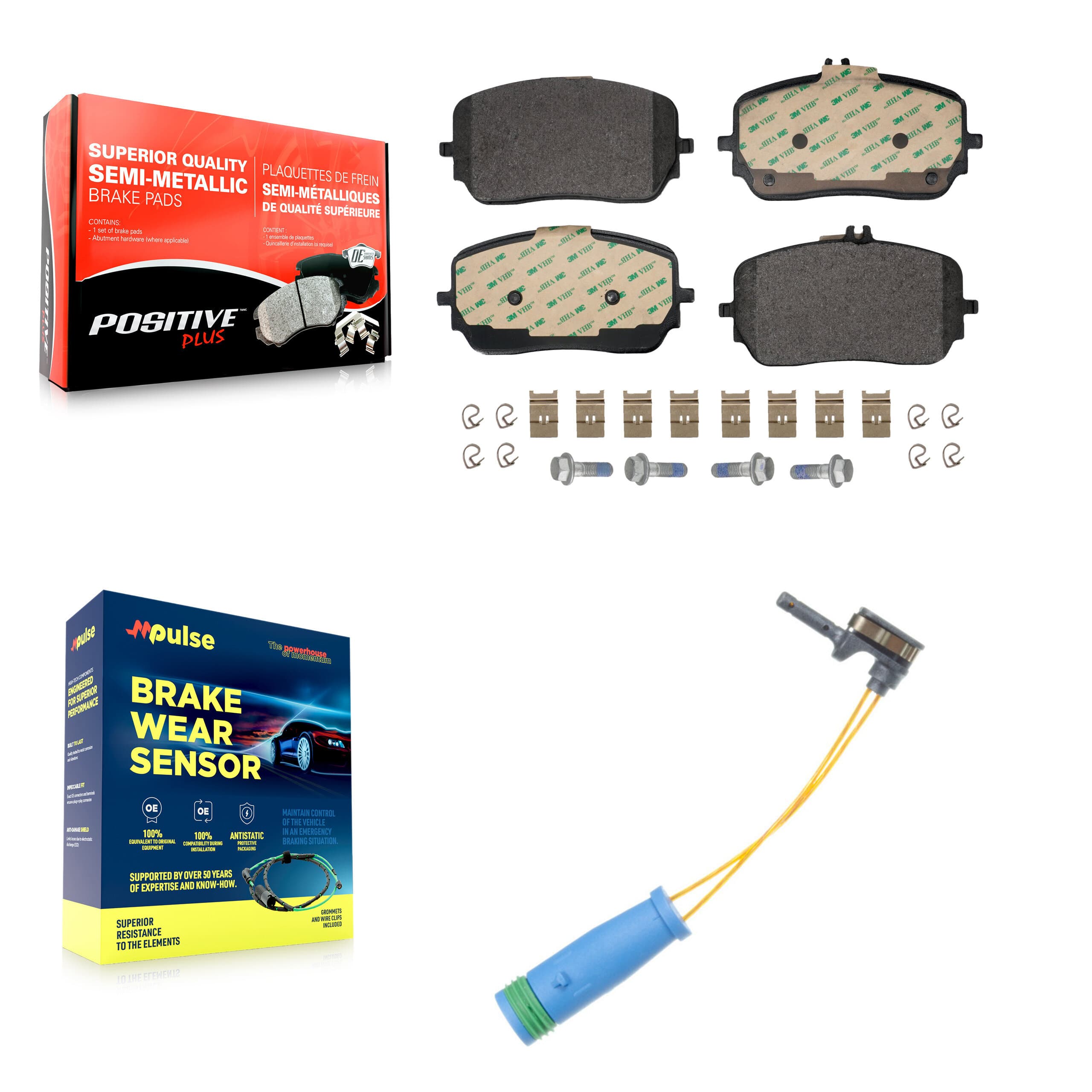 Positive Plus - KPW-101573 - Front Disc Brake Pad Kits image 1