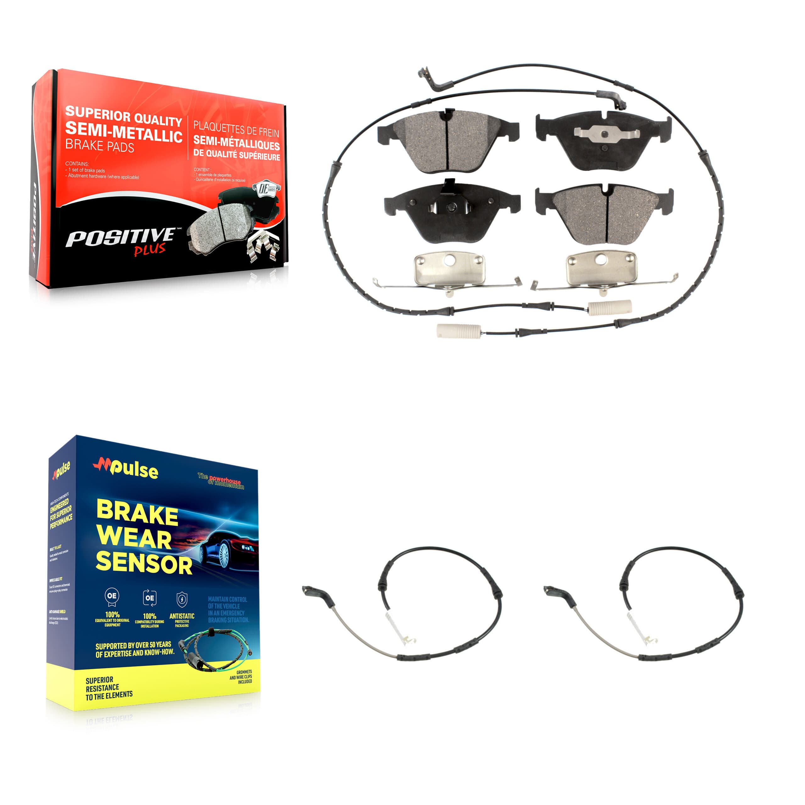 Positive Plus - KPW-101581 - Front Disc Brake Pad Kits image 1