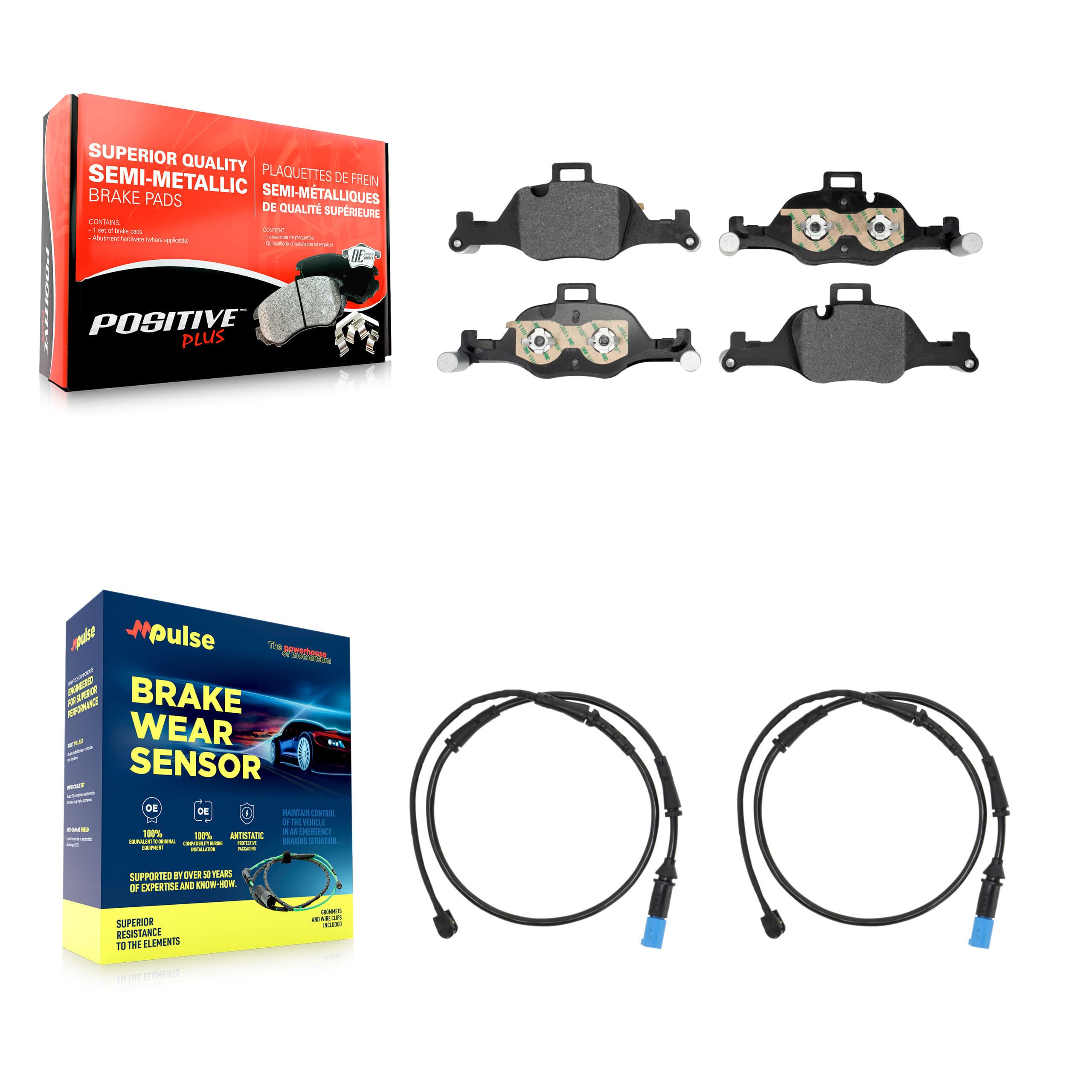 Positive Plus - KPW-101582 - Front Disc Brake Pad Kits image 1