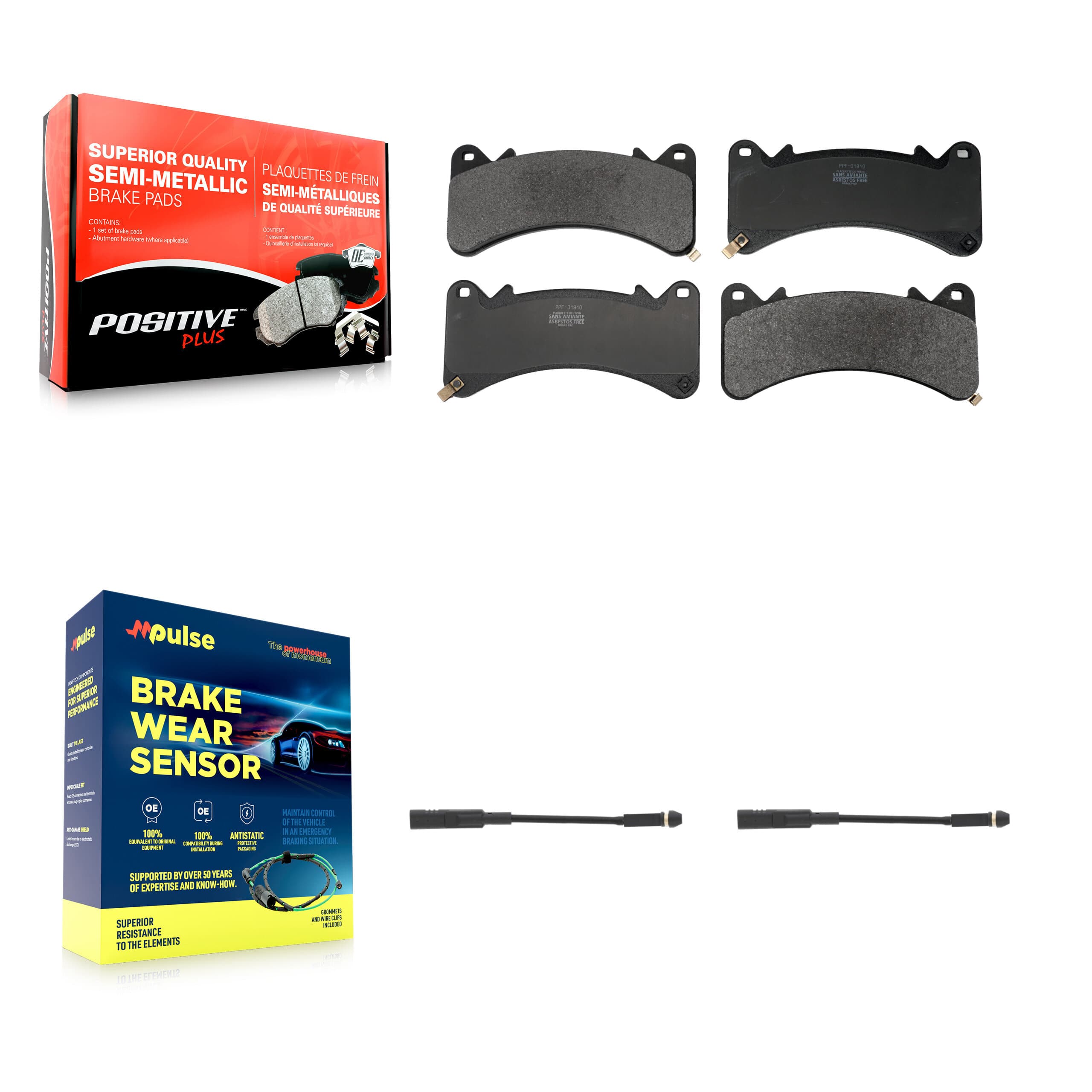 Positive Plus - KPW-101594 - Front Disc Brake Pad Kits image 1
