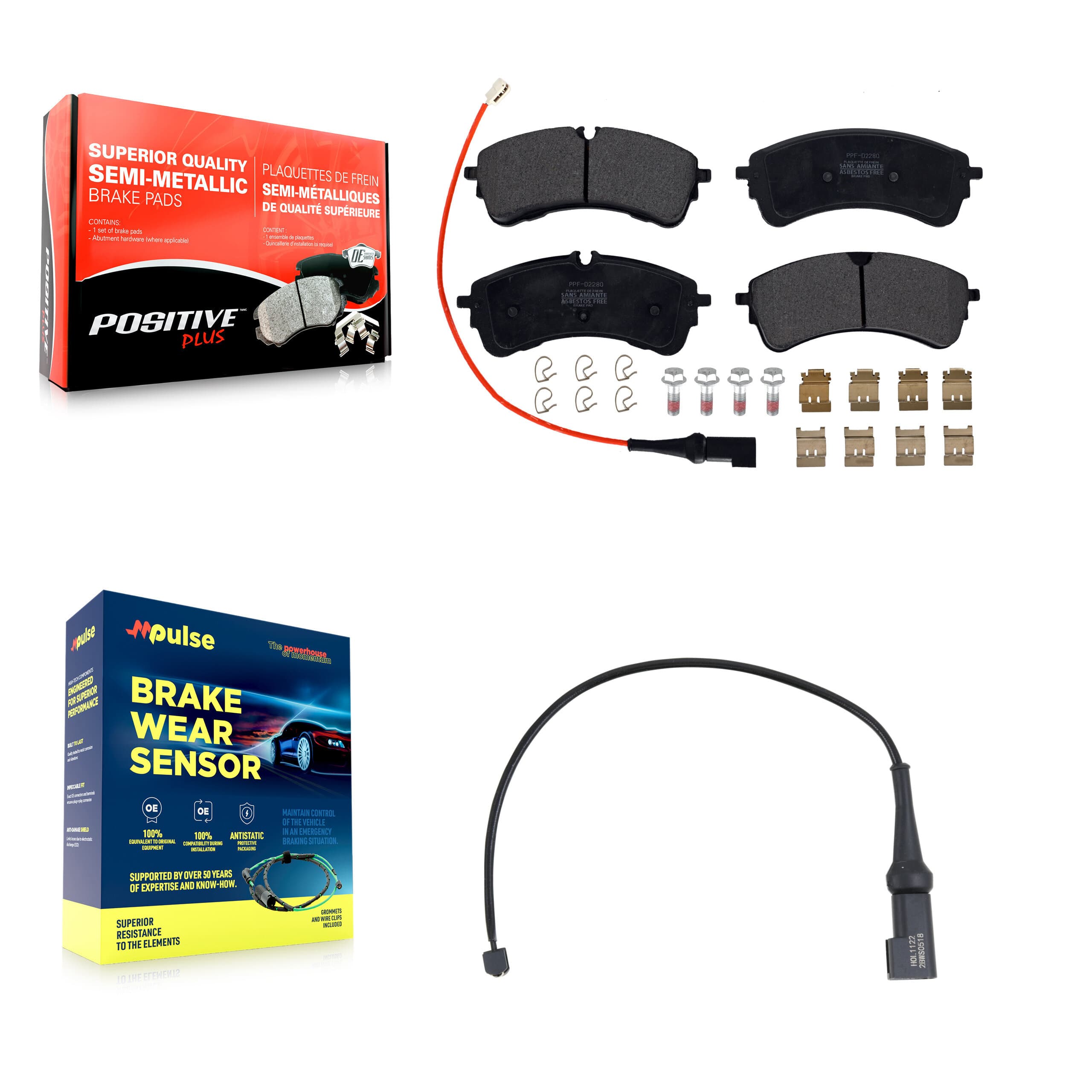Positive Plus - KPW-101602 - Rear Disc Brake Pad Kits image 1