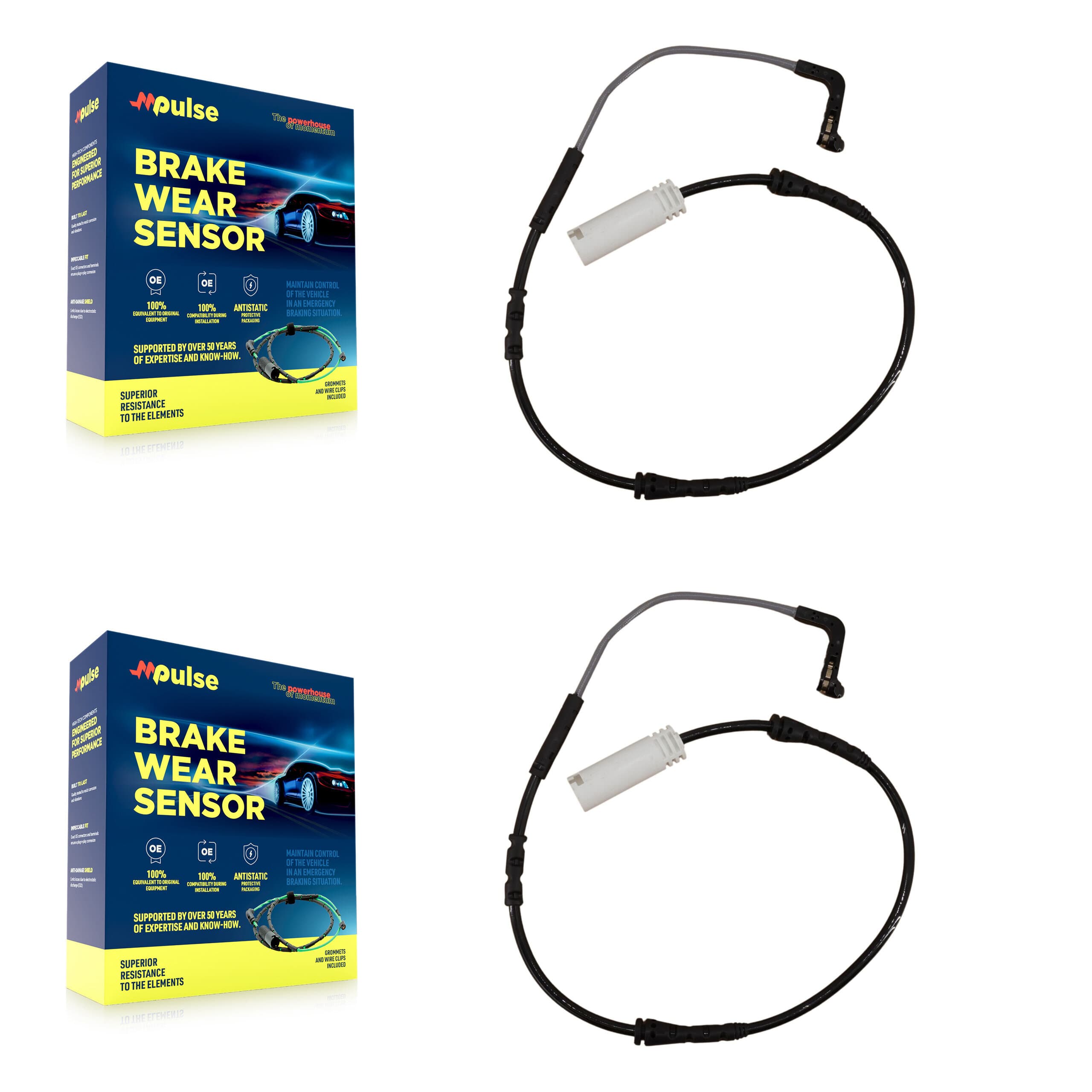 Mpulse - KSE-100026 - Front Disc Brake Pad Wear Sensor Kits image 1