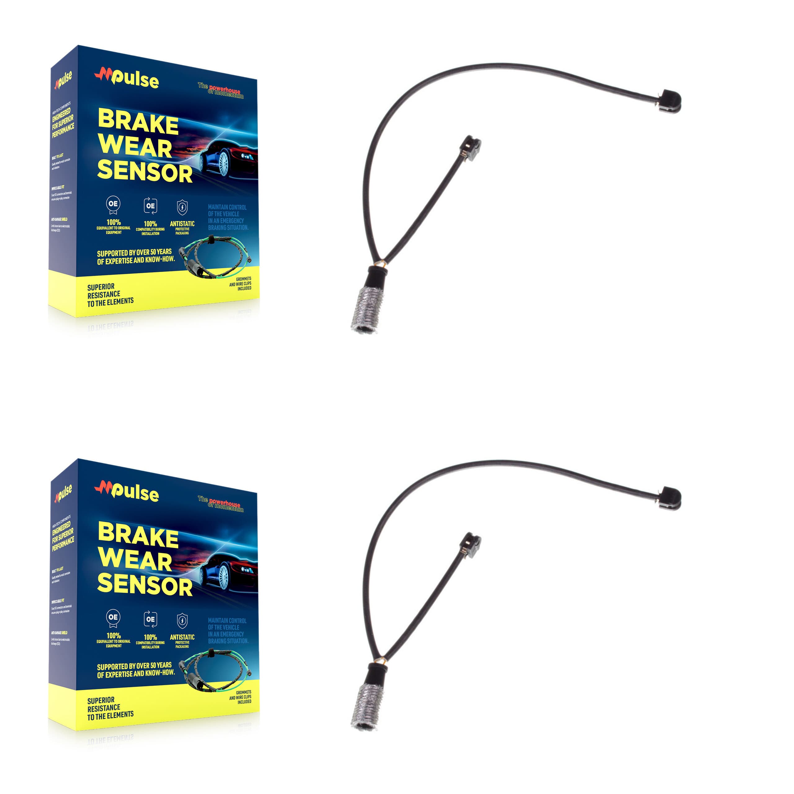 Mpulse - KSE-100040 - Front Disc Brake Pad Wear Sensor Kits image 1