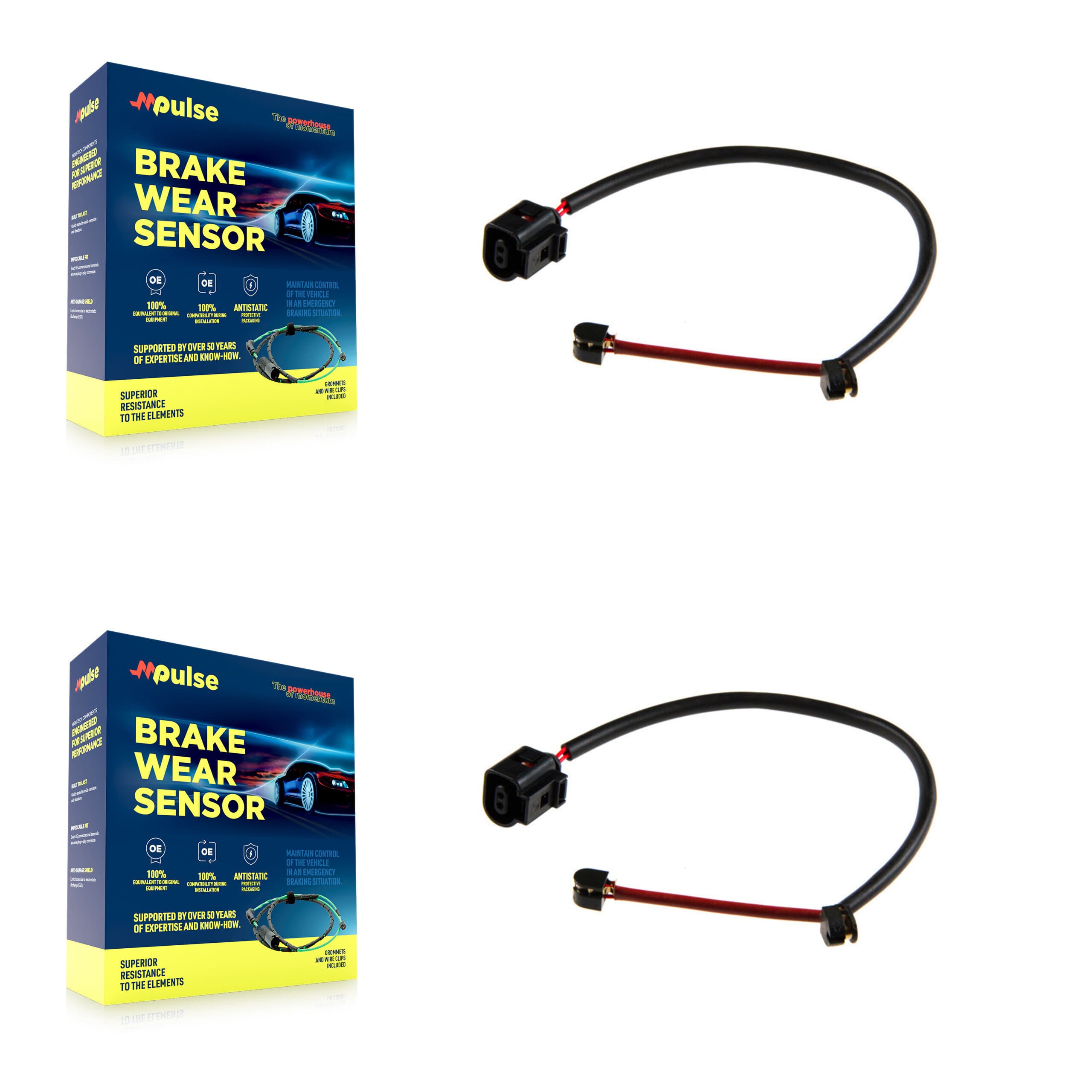 Mpulse - KSE-100044 - Front Disc Brake Pad Wear Sensor Kits image 1