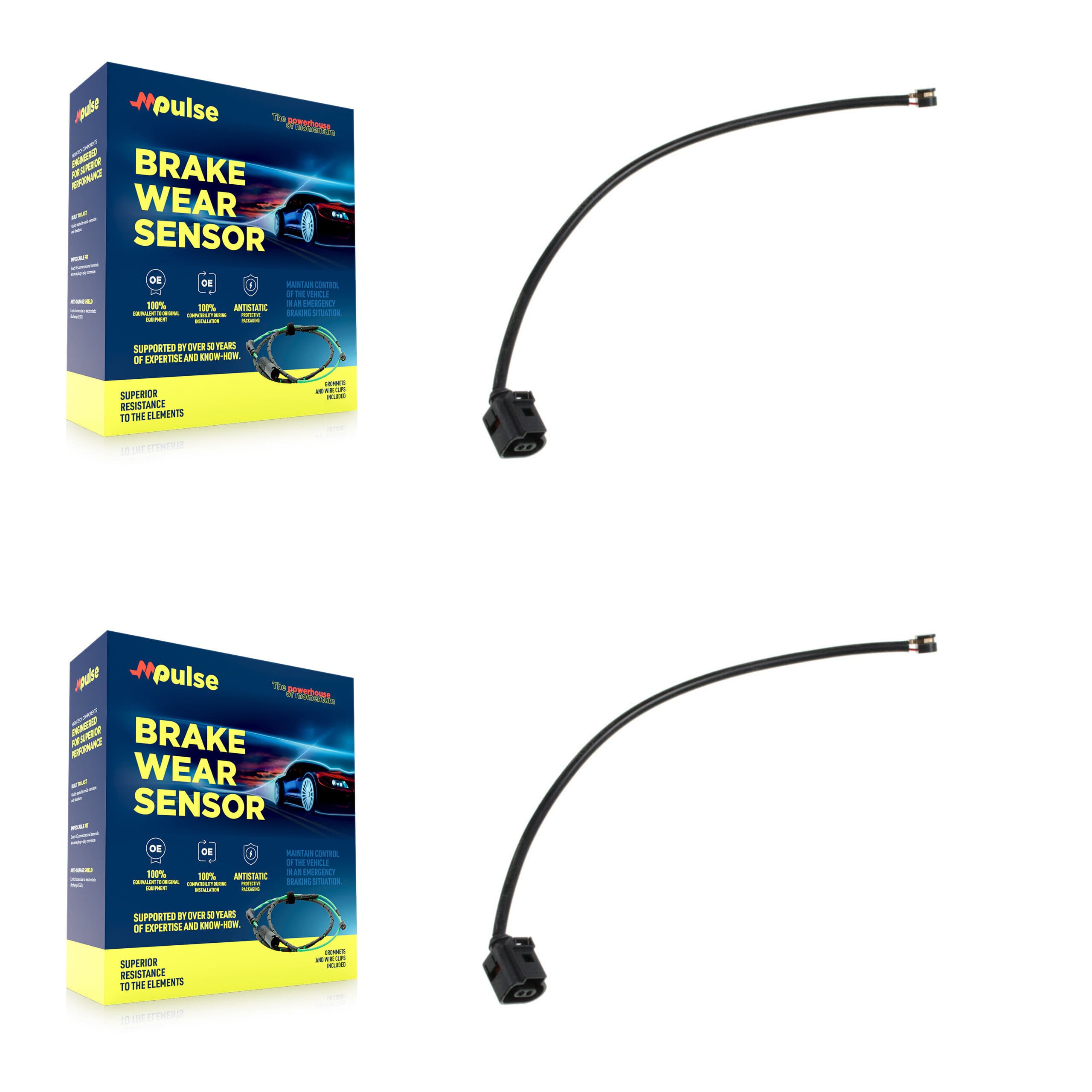 Mpulse - KSE-100058 - Front Disc Brake Pad Wear Sensor Kits image 1