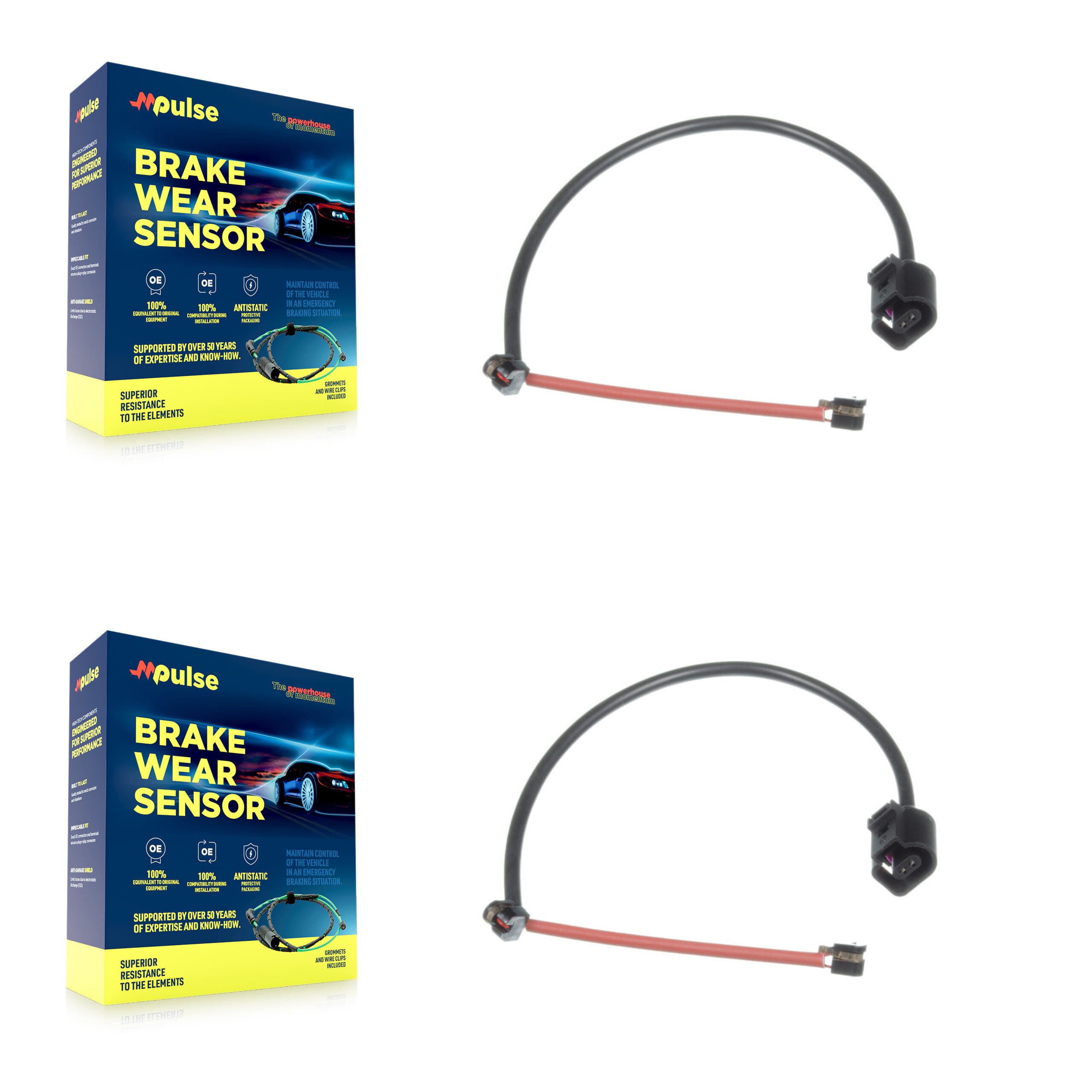 Mpulse - KSE-100079 - Front Disc Brake Pad Wear Sensor Kits image 1