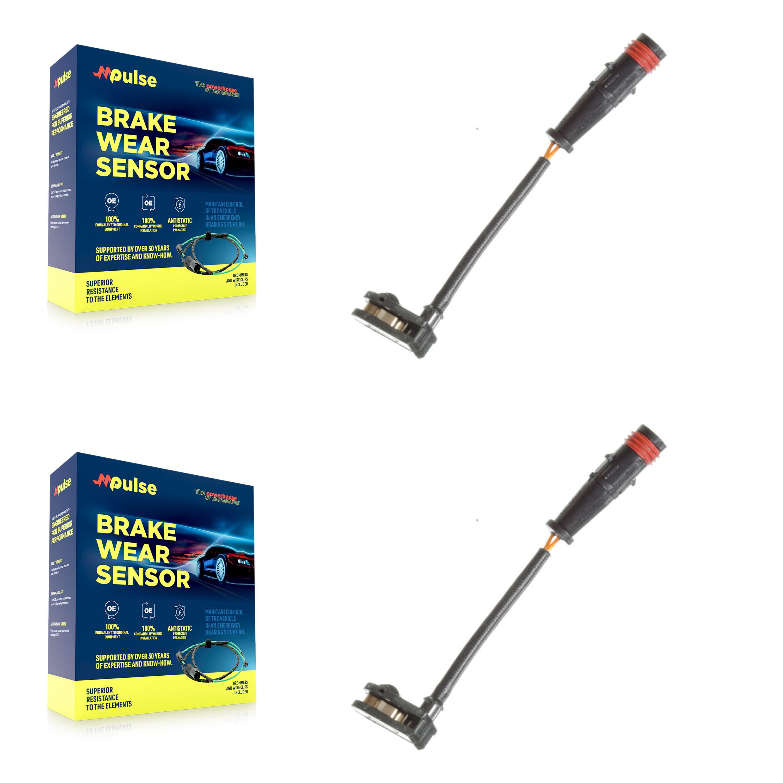 Mpulse - KSE-100081 - Front Disc Brake Pad Wear Sensor Kits image 1