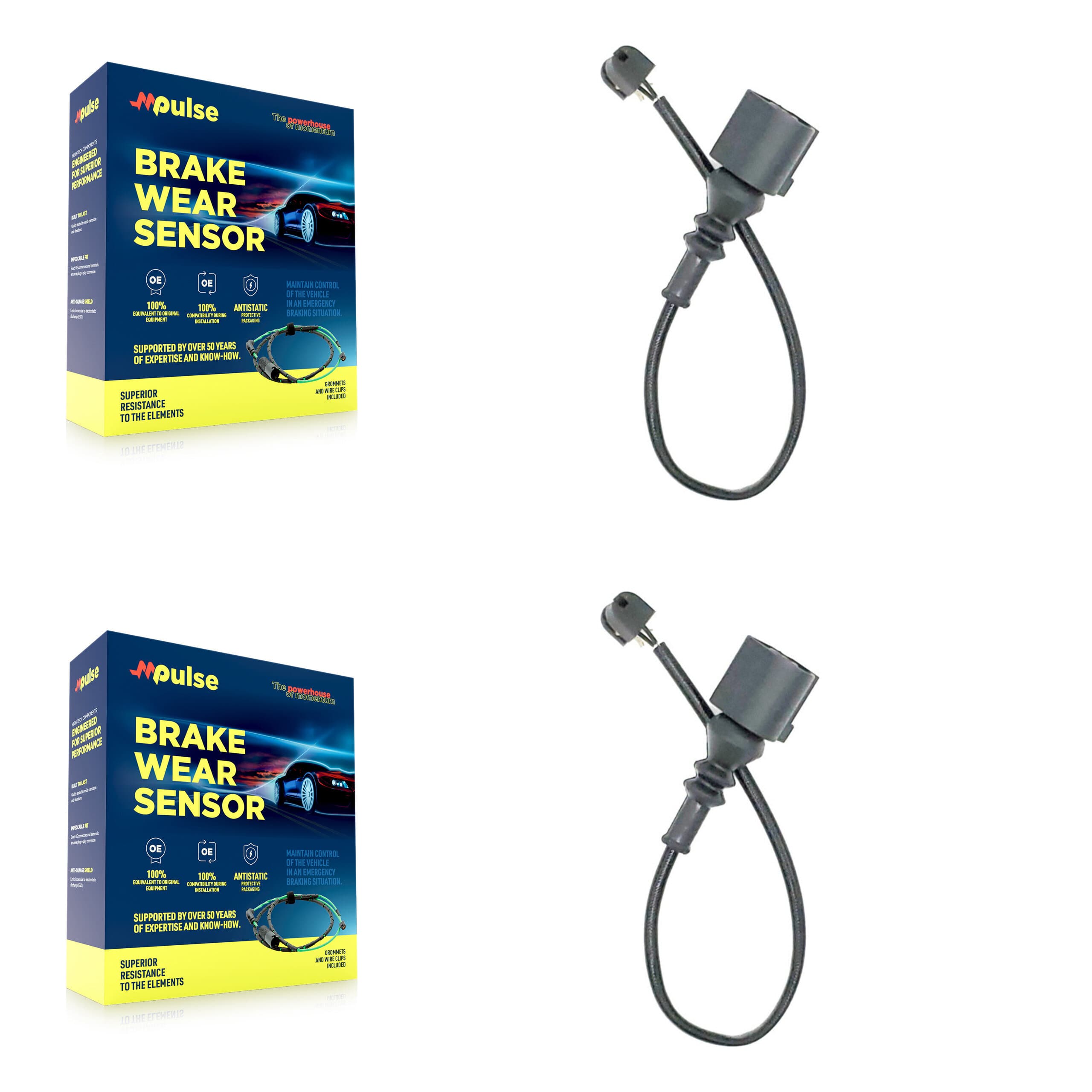 Mpulse - KSE-100084 - Front Disc Brake Pad Wear Sensor Kits image 1