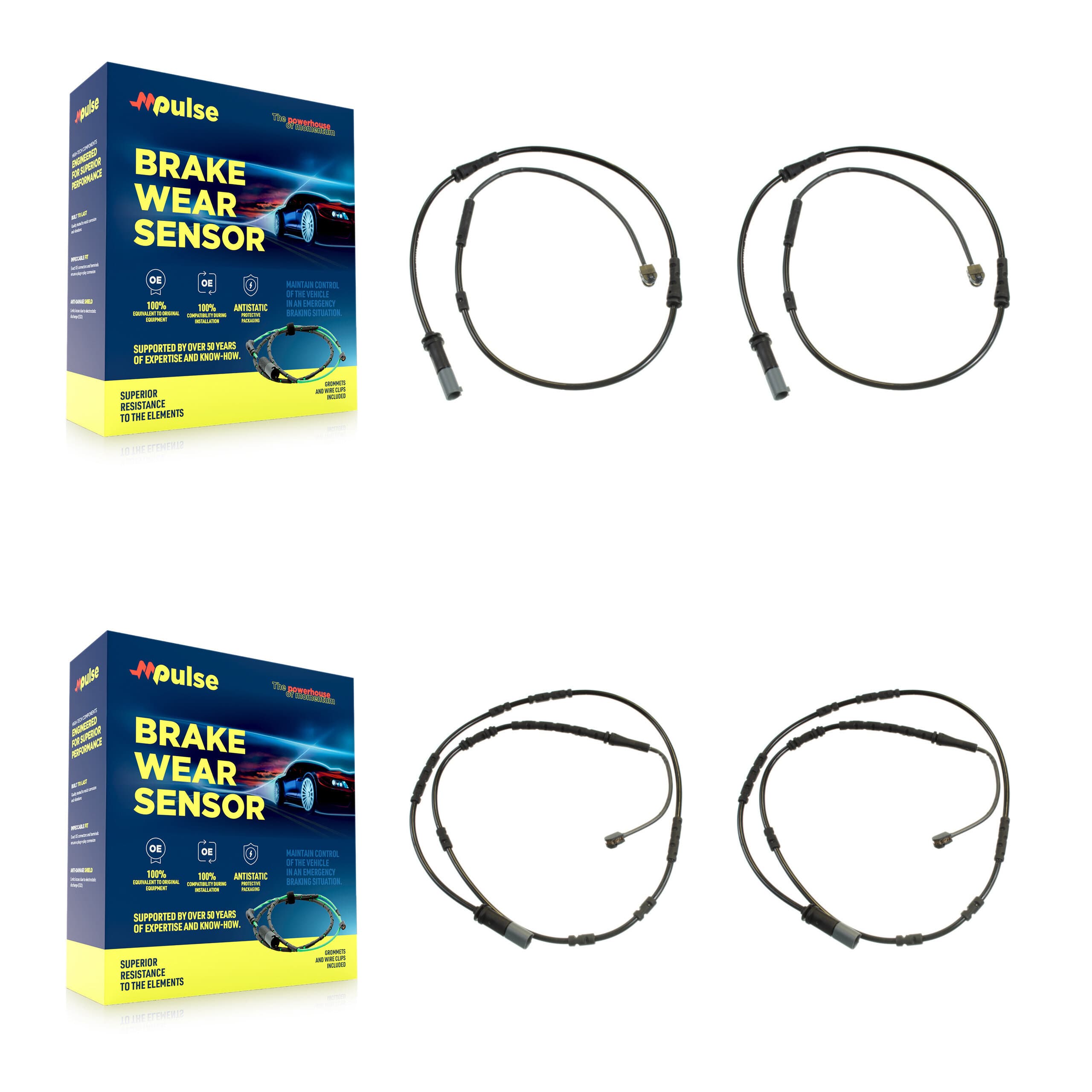 Mpulse - KSE-100205 - Front and Rear Disc Brake Pad Wear Sensor Kits image 1