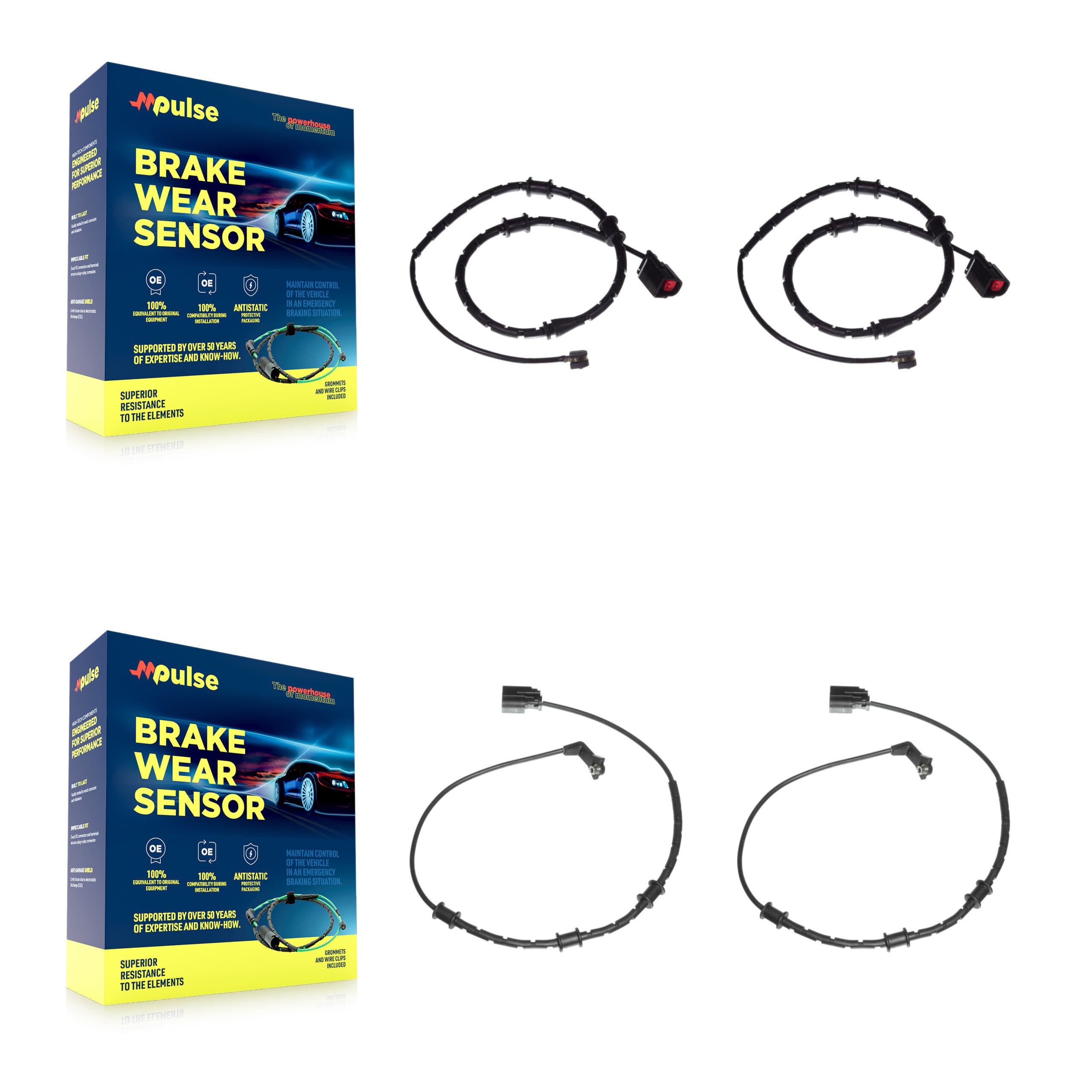 Mpulse - KSE-100211 - Front and Rear Disc Brake Pad Wear Sensor Kits image 1