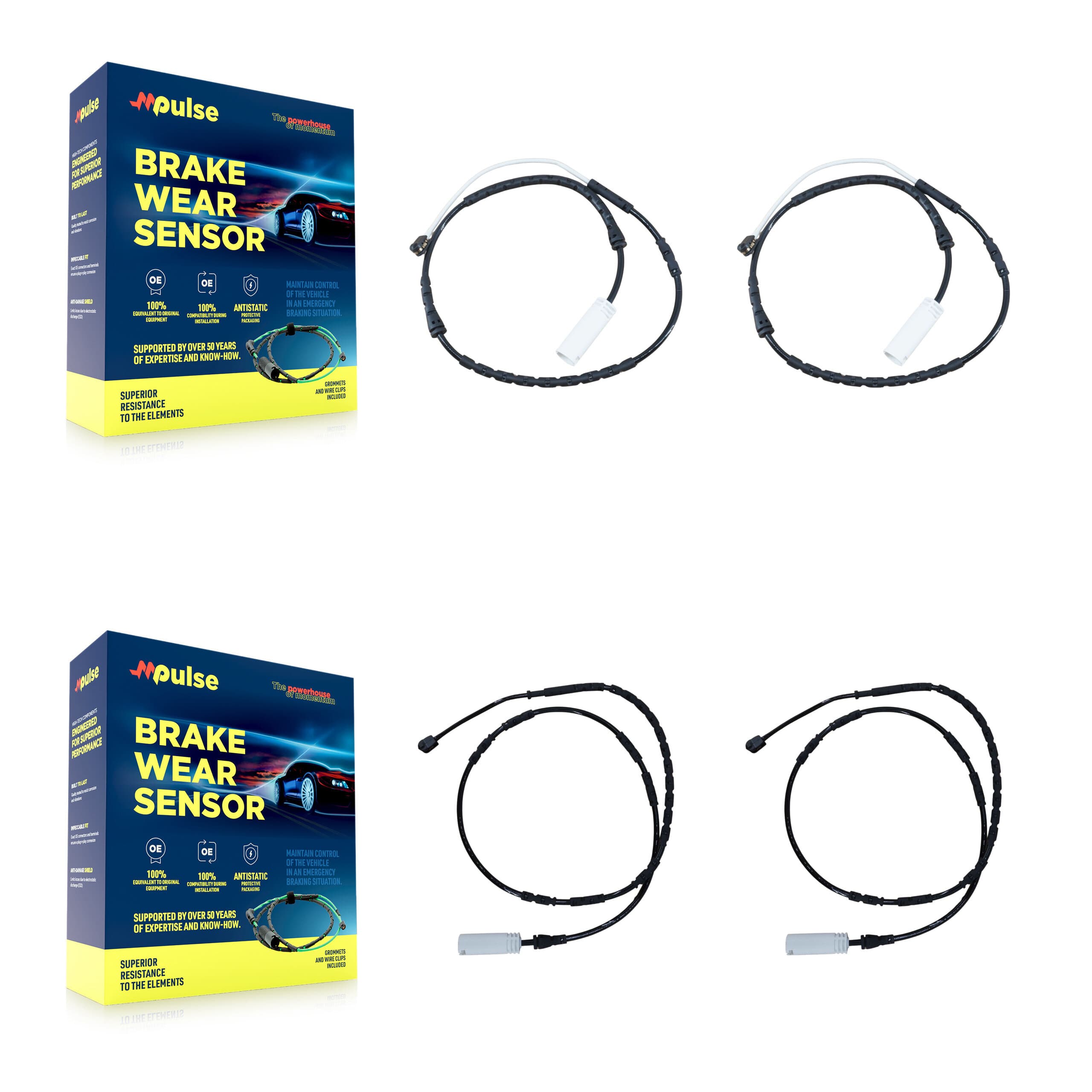 Mpulse - KSE-100213 - Front and Rear Disc Brake Pad Wear Sensor Kits image 1