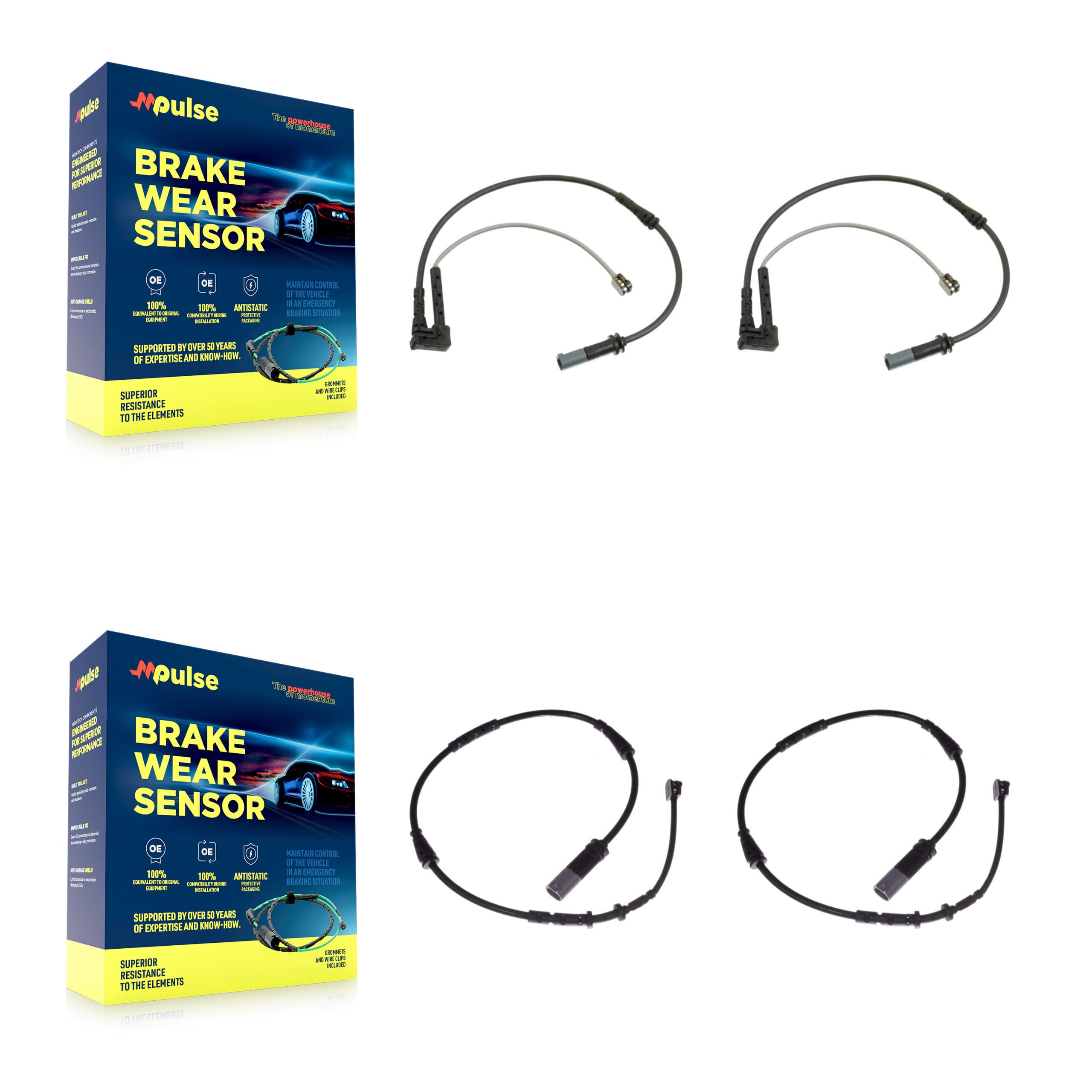 Mpulse - KSE-100216 - Front and Rear Disc Brake Pad Wear Sensor Kits image 1