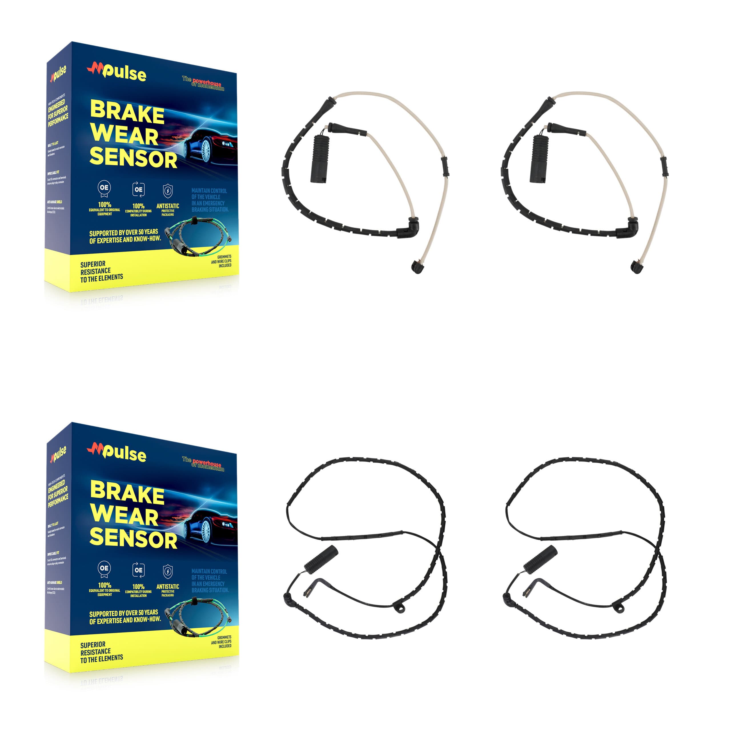 Mpulse - KSE-100220 - Front and Rear Disc Brake Pad Wear Sensor Kits image 1