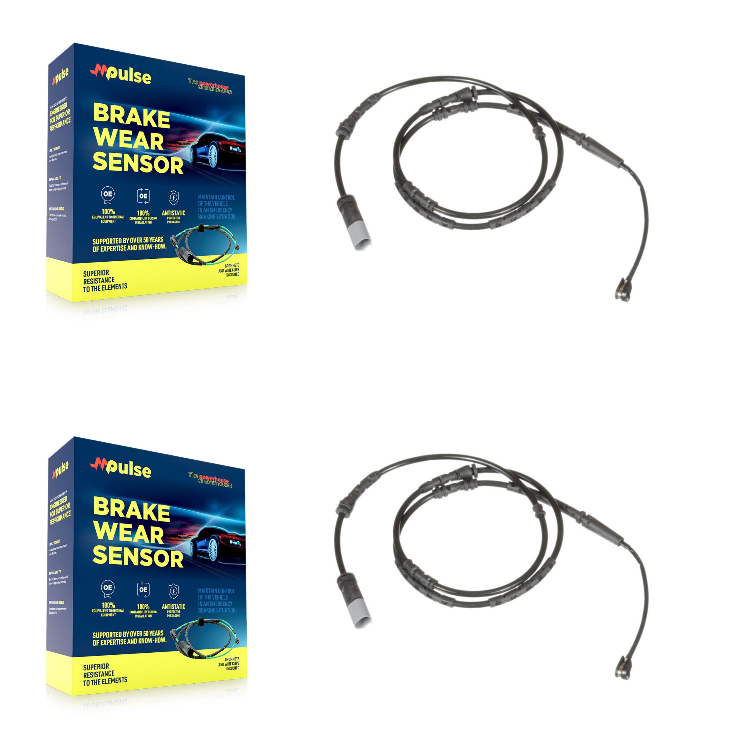 Mpulse - KSE-100250 - Rear Disc Brake Pad Wear Sensor Kits image 1