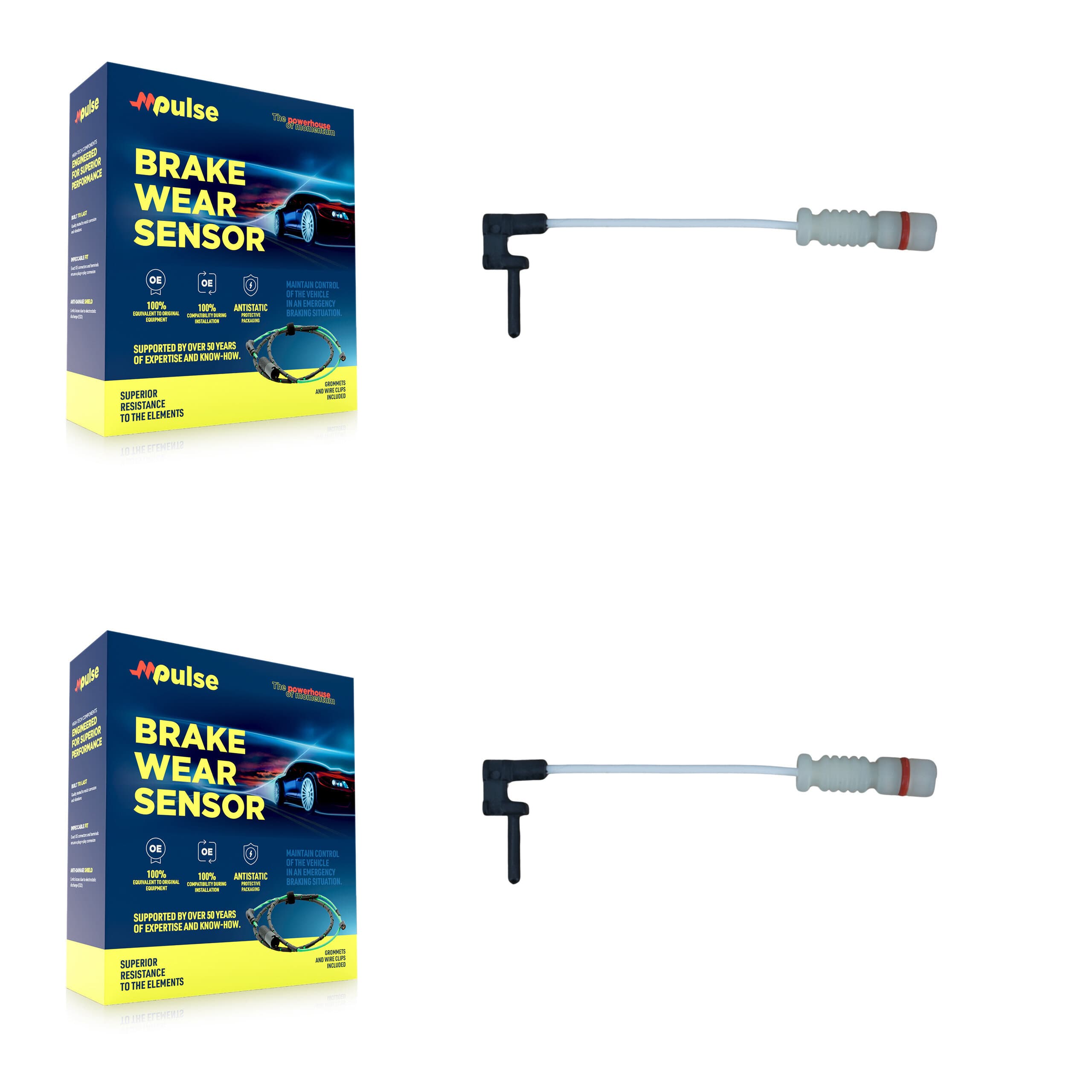 Mpulse - KSE-100252 - Rear Disc Brake Pad Wear Sensor Kits image 1
