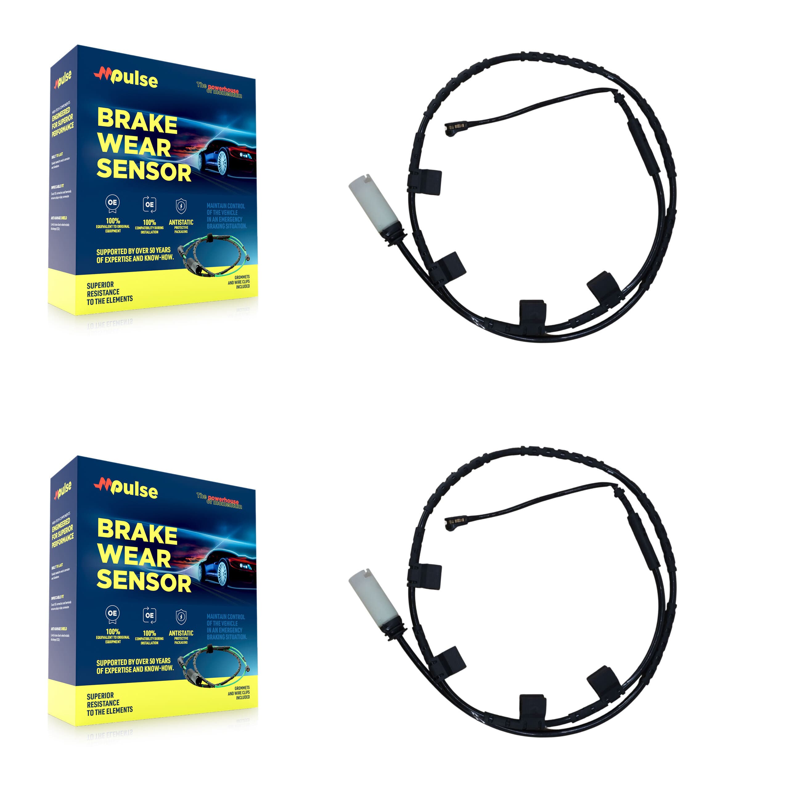 Mpulse - KSE-100265 - Rear Disc Brake Pad Wear Sensor Kits image 1