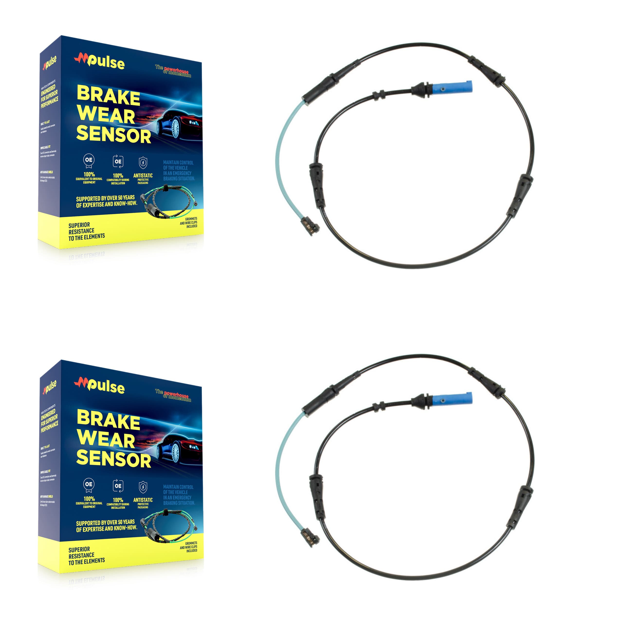 Mpulse - KSE-100275 - Rear Disc Brake Pad Wear Sensor Kits image 1