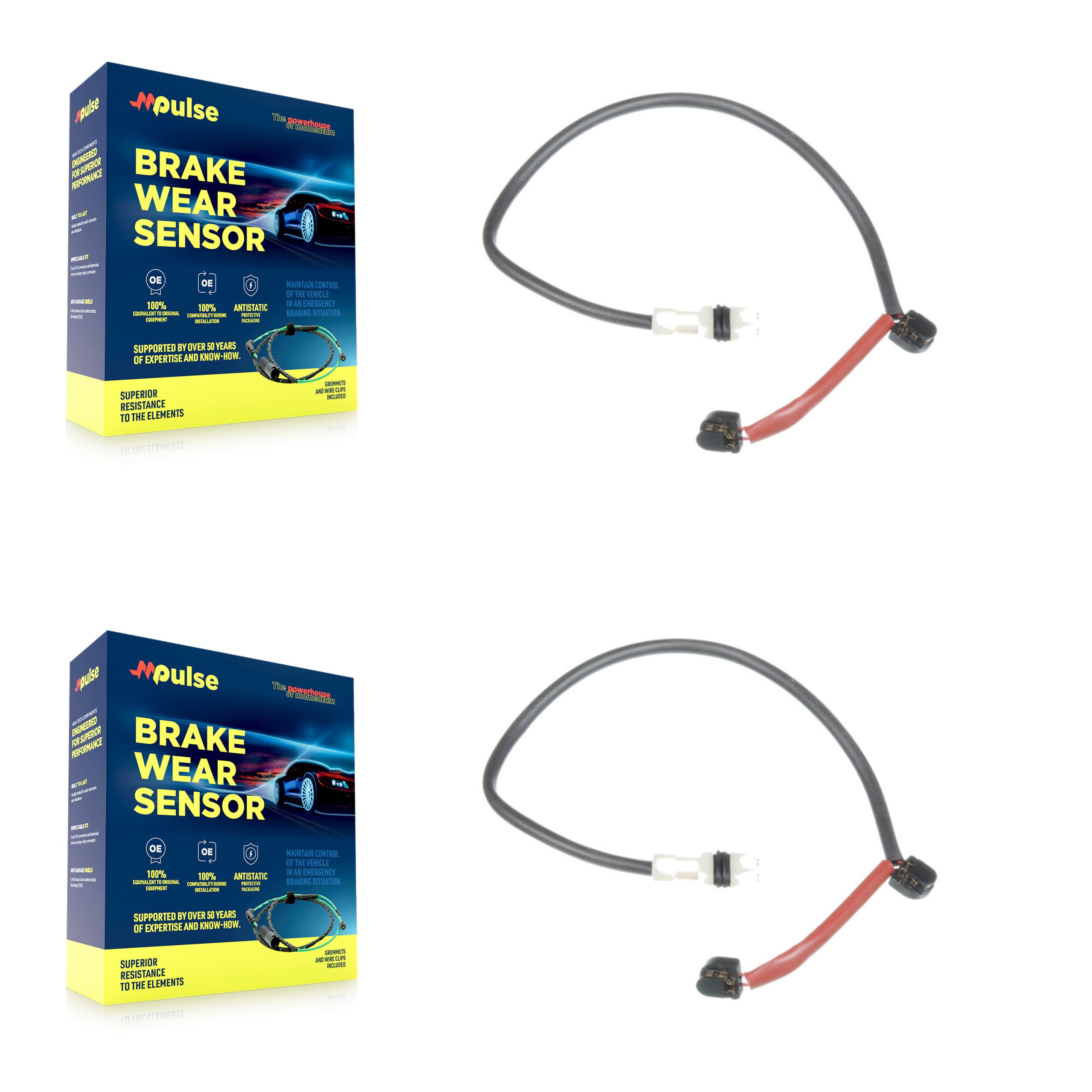 Mpulse - KSE-100281 - Rear Disc Brake Pad Wear Sensor Kits image 1