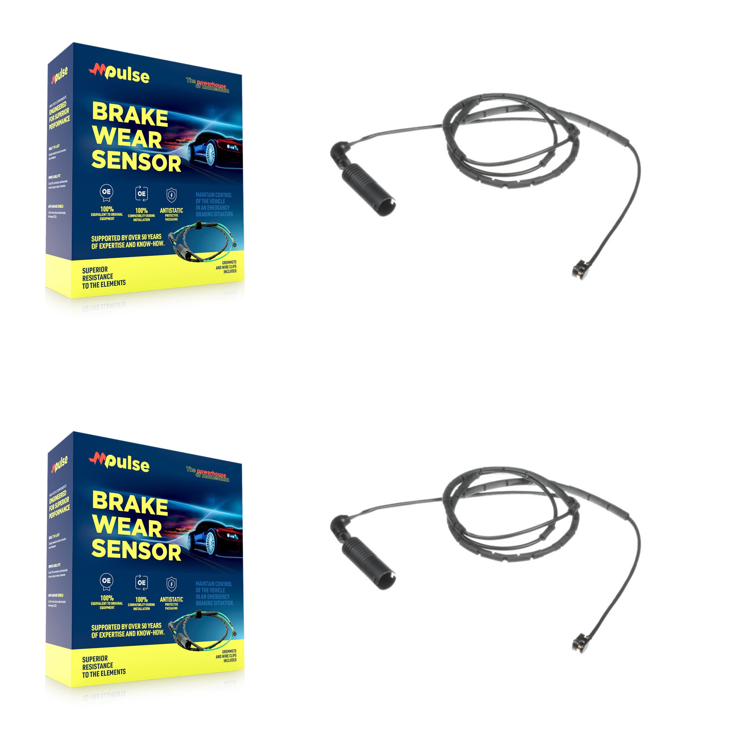 Mpulse - KSE-100286 - Rear Disc Brake Pad Wear Sensor Kits image 1