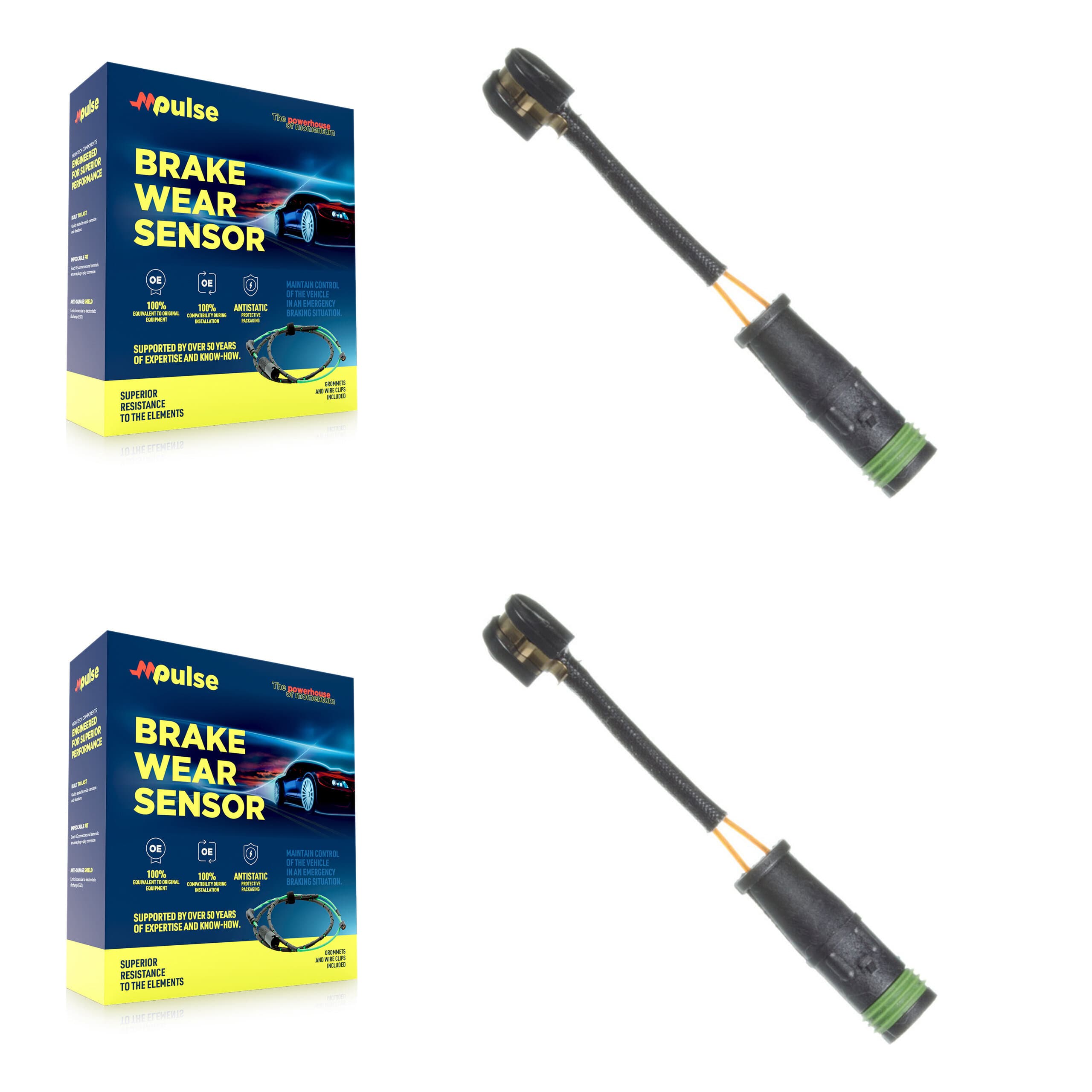 Mpulse - KSE-100289 - Rear Disc Brake Pad Wear Sensor Kits image 1