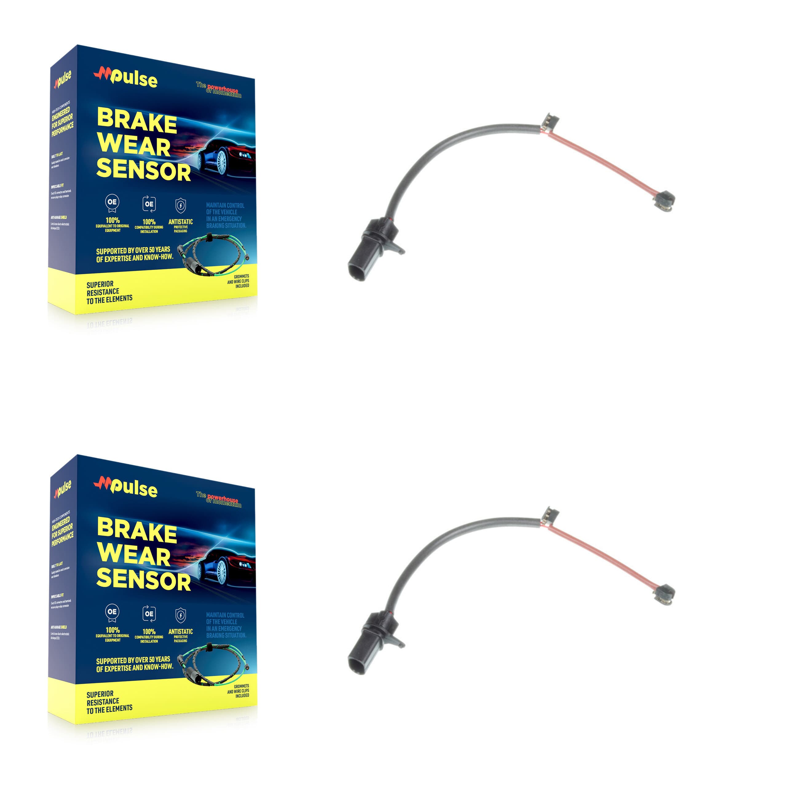 Mpulse - KSE-100293 - Rear Disc Brake Pad Wear Sensor Kits image 1