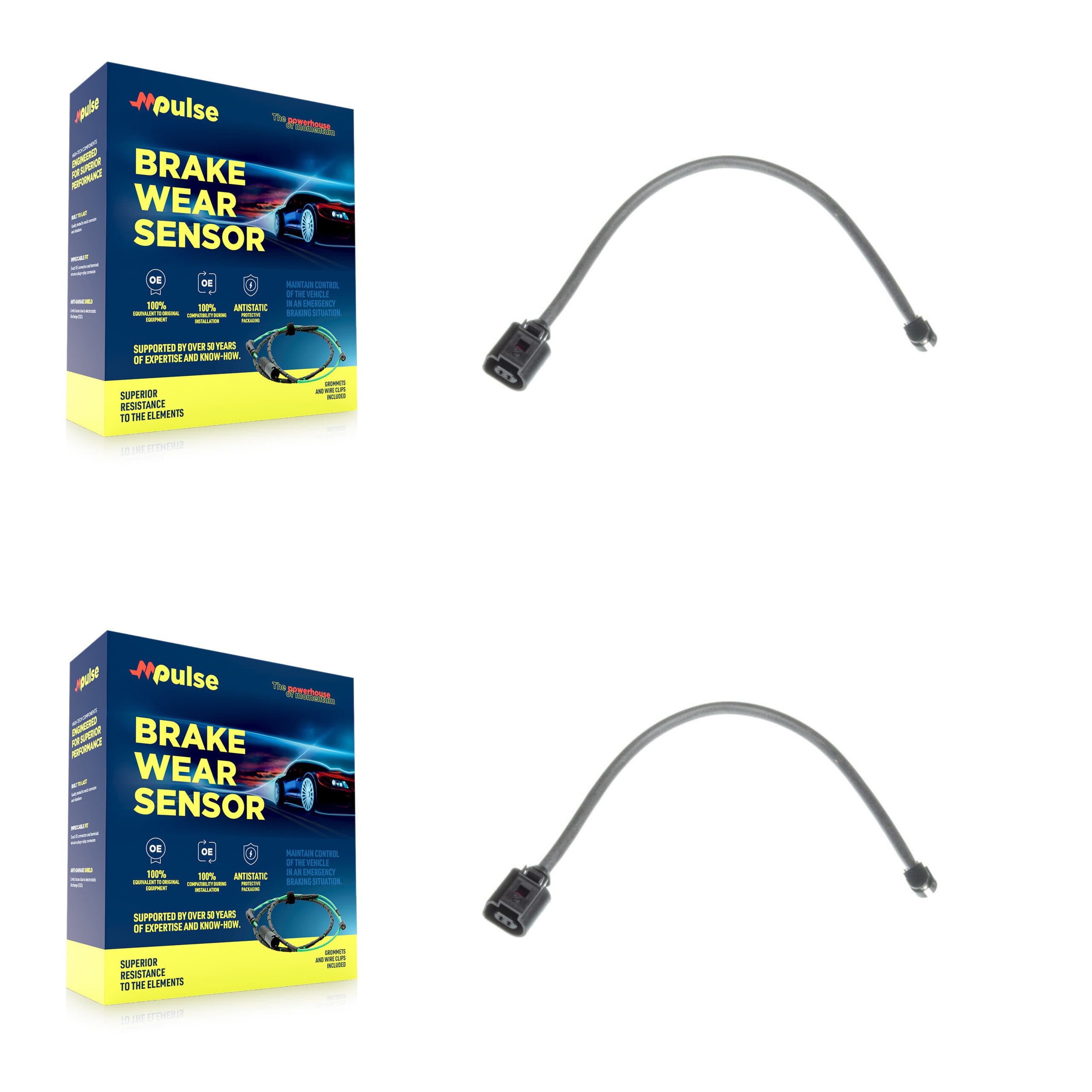 Mpulse - KSE-100301 - Rear Disc Brake Pad Wear Sensor Kits image 1