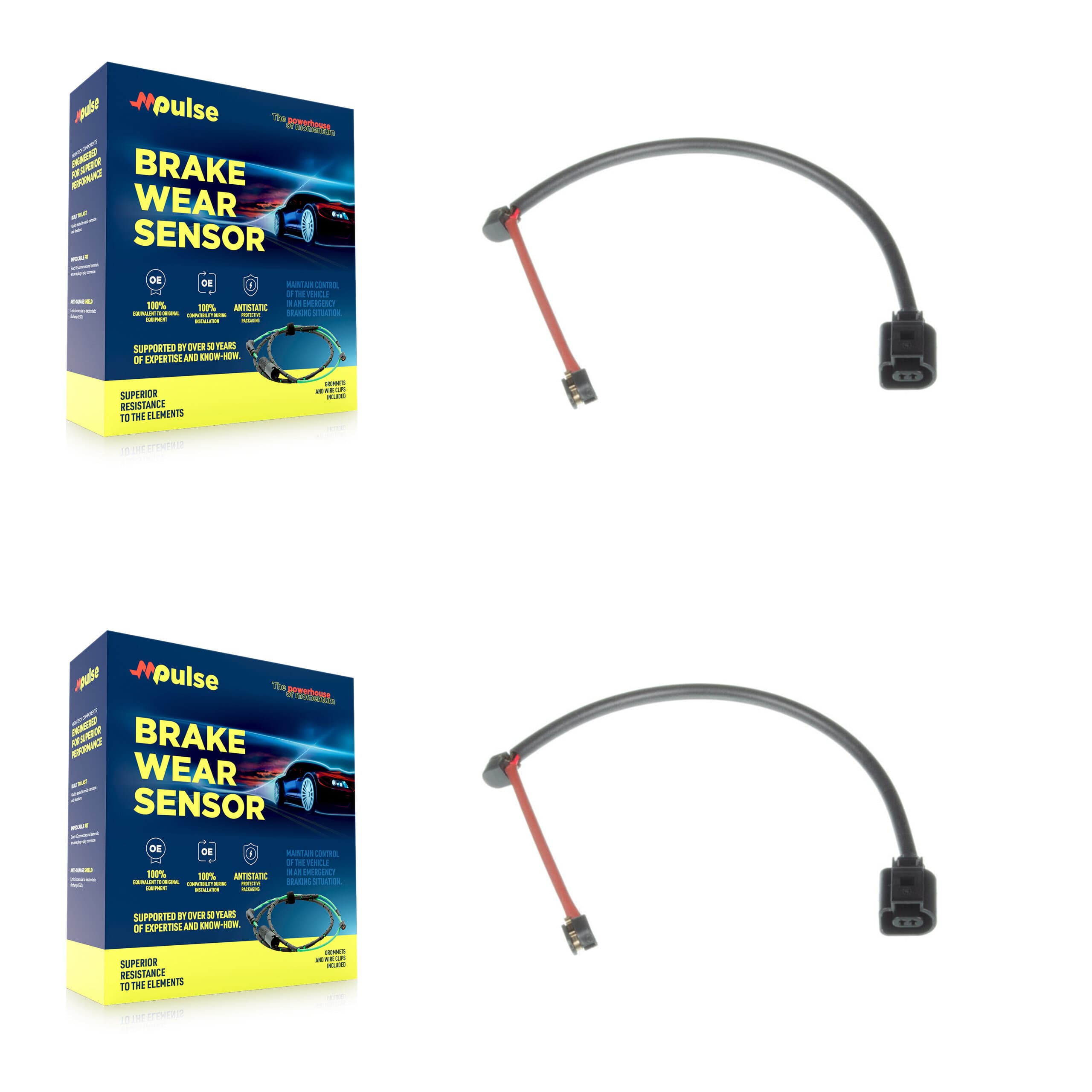 Mpulse - KSE-100312 - Rear Disc Brake Pad Wear Sensor Kits image 1