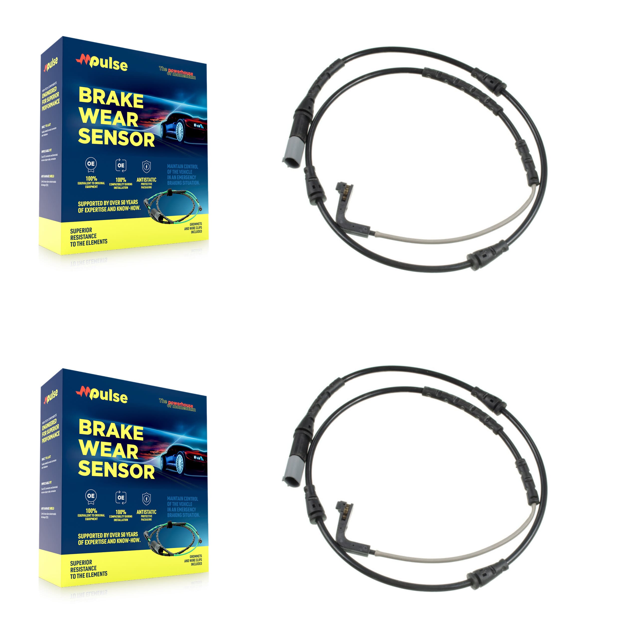Mpulse - KSE-100383 - Front Disc Brake Pad Wear Sensor Kits image 1