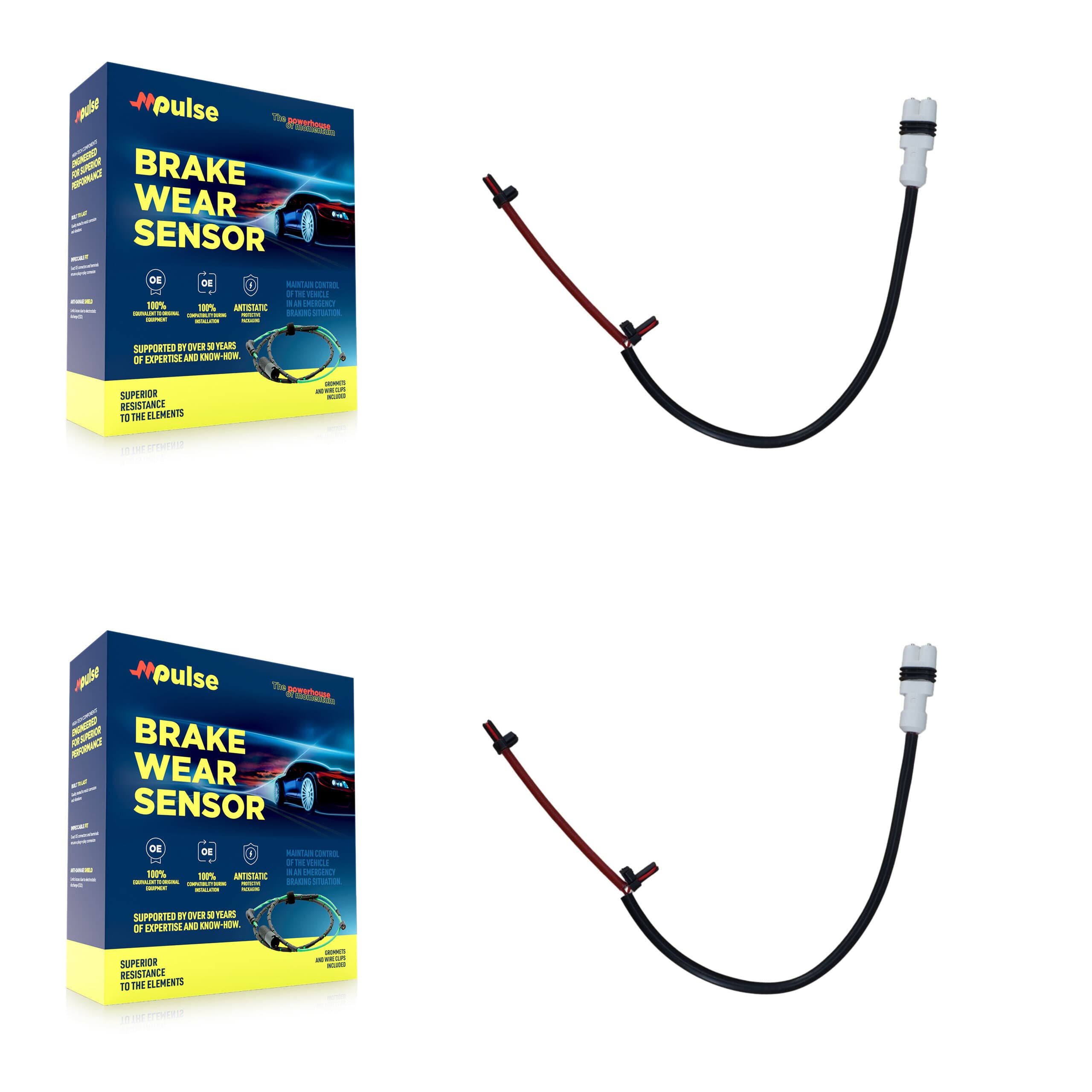 Mpulse - KSE-100391 - Front Disc Brake Pad Wear Sensor Kits image 1