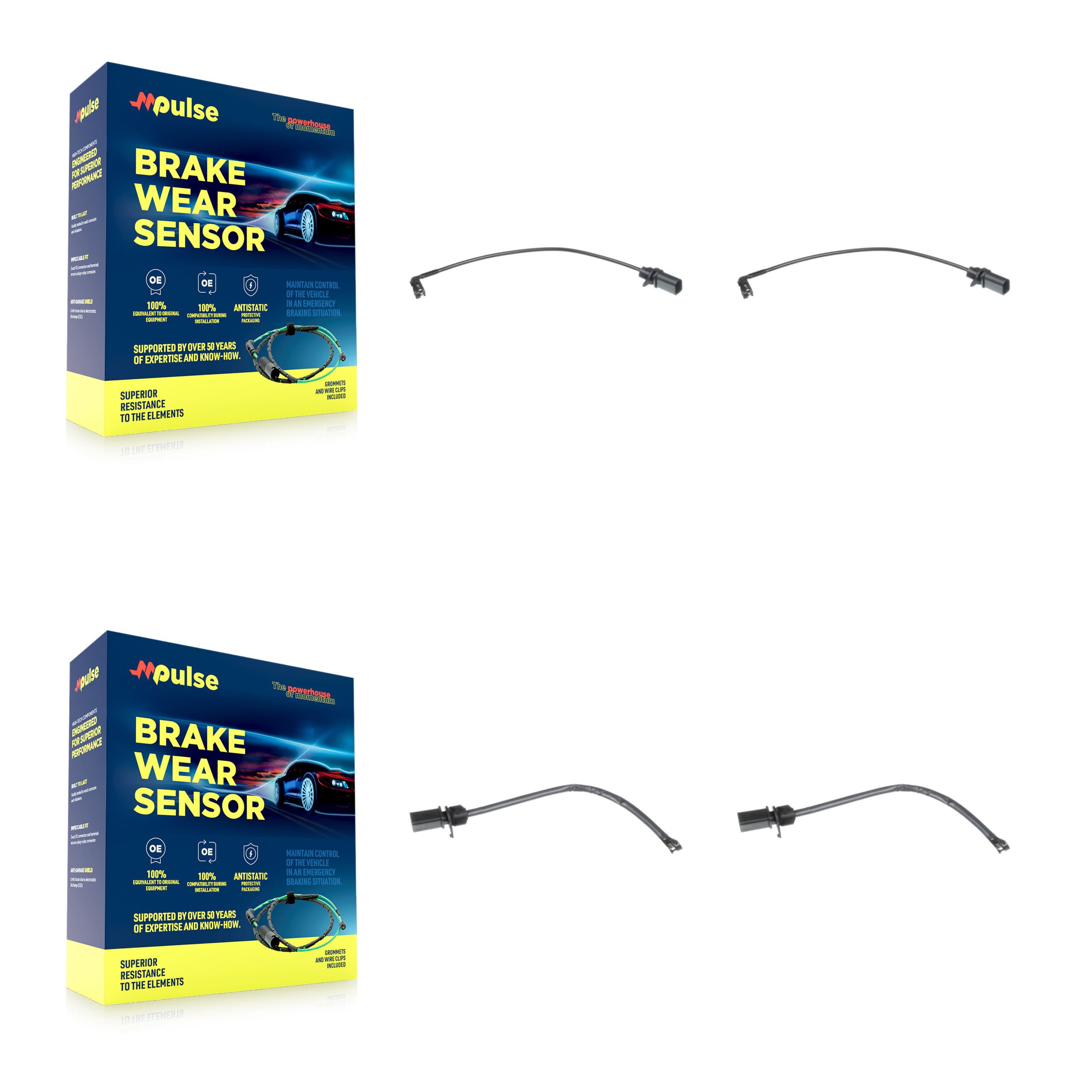 Mpulse - KSE-100416 - Front and Rear Disc Brake Pad Wear Sensor Kits image 1