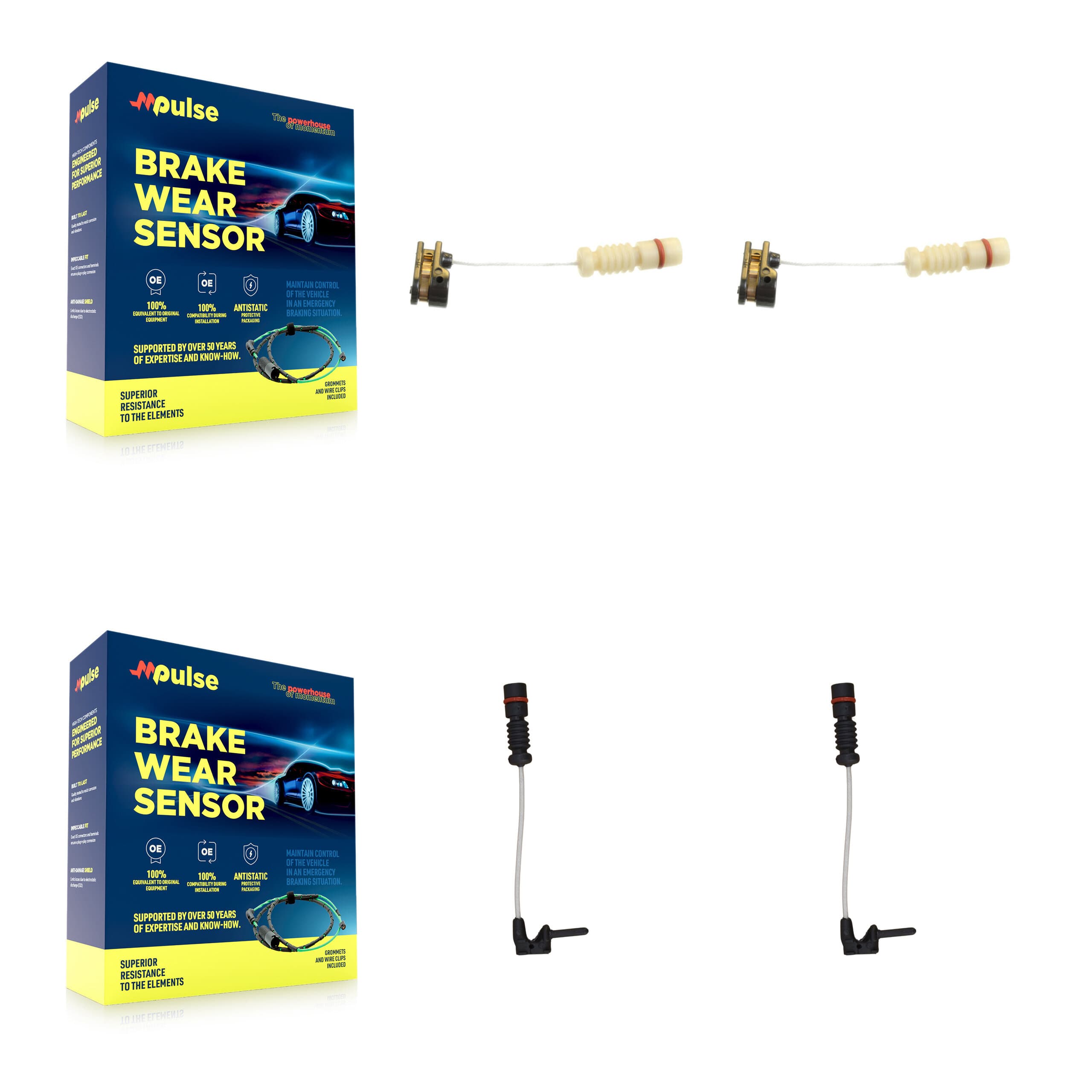 Mpulse - KSE-100422 - Front and Rear Disc Brake Pad Wear Sensor Kits image 1