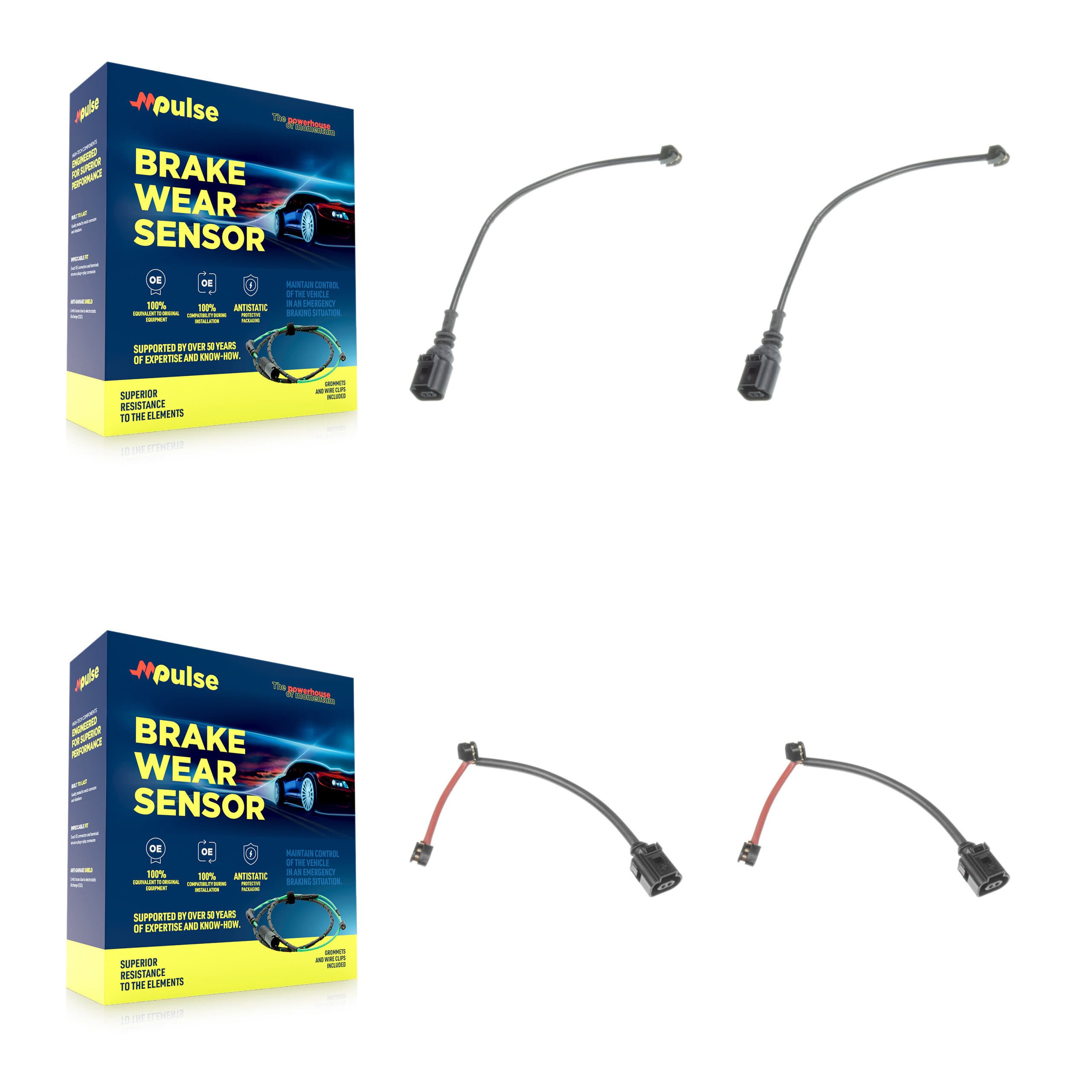 Mpulse - KSE-100423 - Front and Rear Disc Brake Pad Wear Sensor Kits image 1