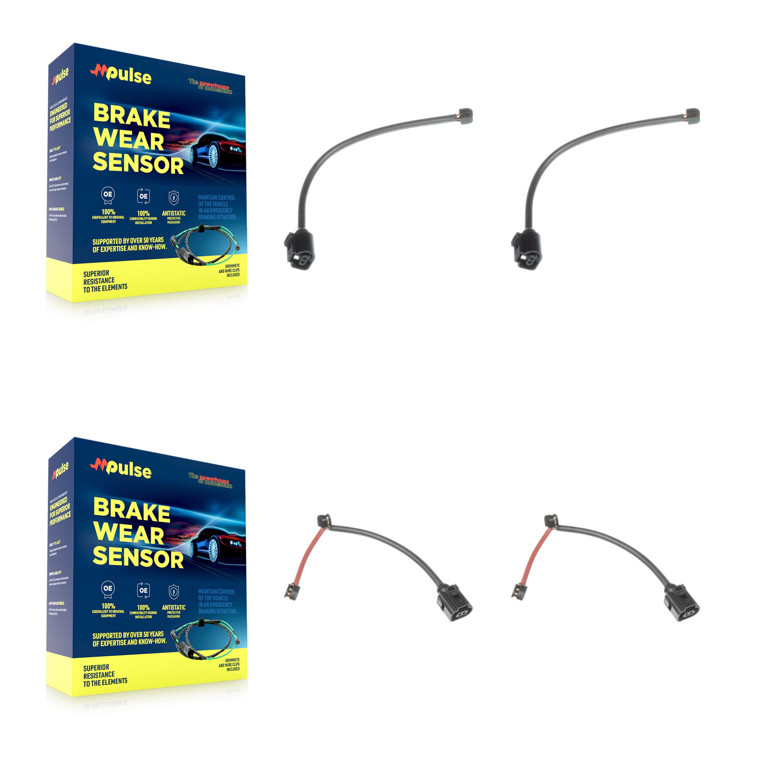 Mpulse - KSE-100427 - Front and Rear Disc Brake Pad Wear Sensor Kits image 1