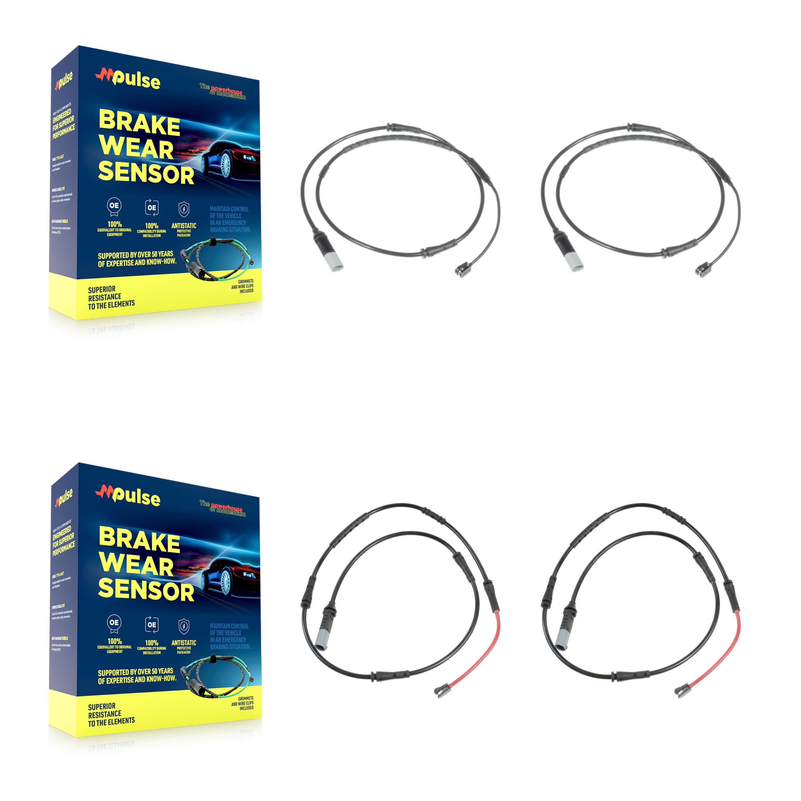 Mpulse - KSE-100510 - Front and Rear Disc Brake Pad Wear Sensor Kits image 1