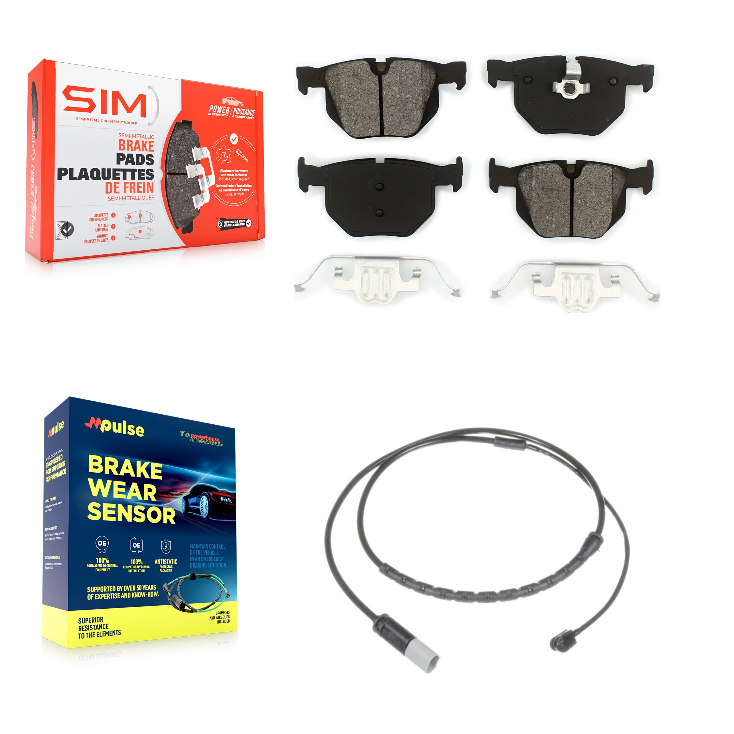 SIM - KSW-100514 - Rear Disc Brake Pad Kits image 1