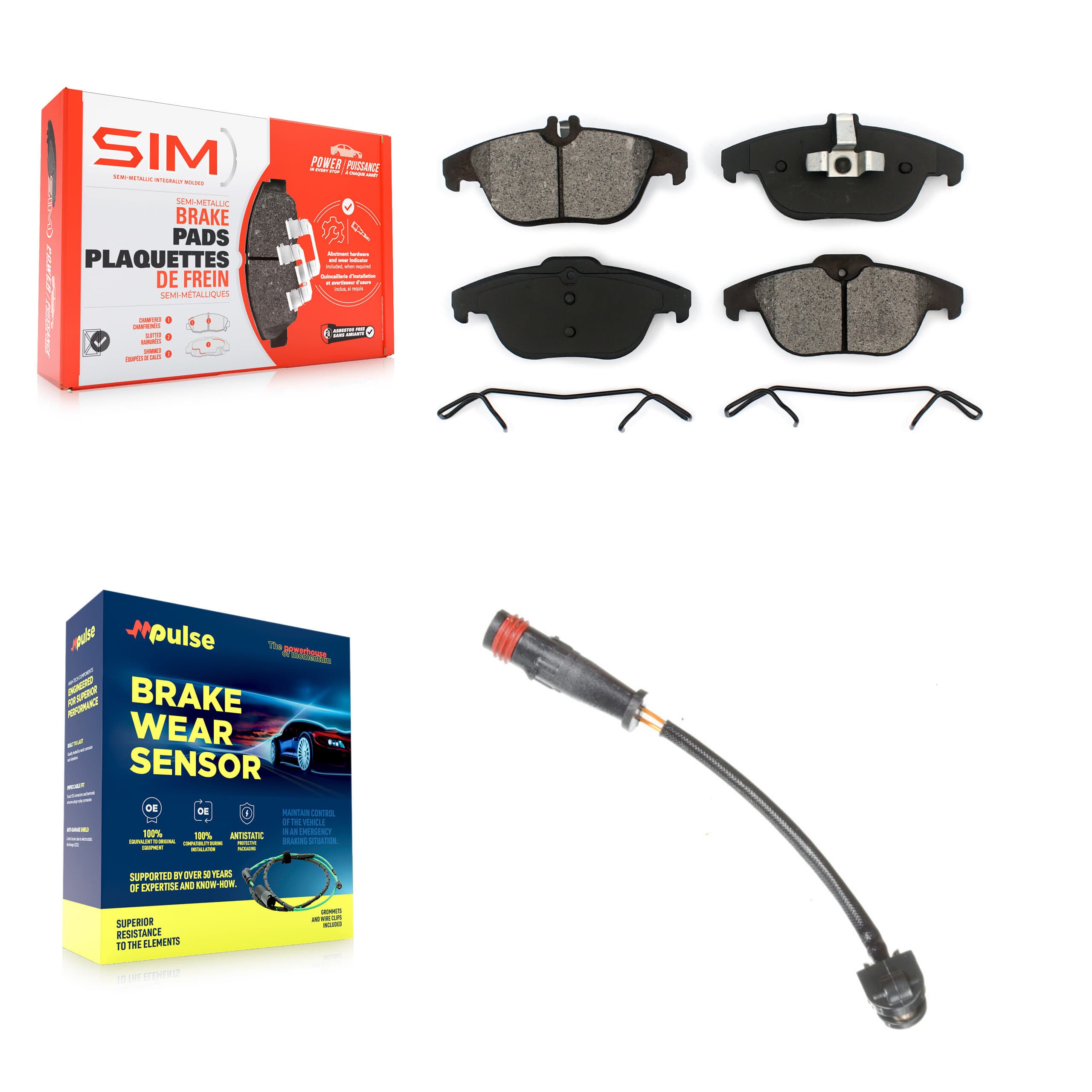 SIM - KSW-100557 - Rear Disc Brake Pad Kits image 1