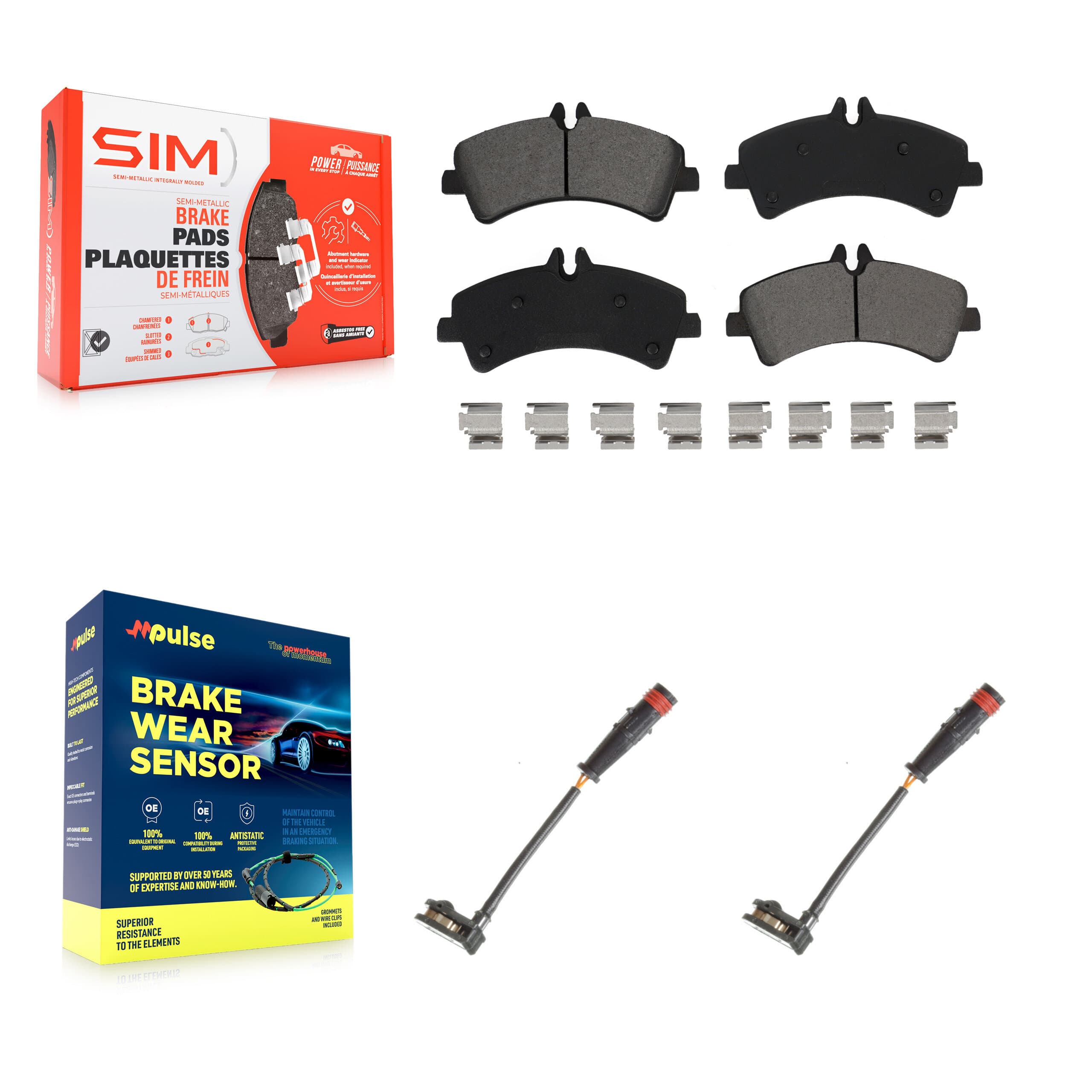 SIM - KSW-100610 - Rear Disc Brake Pad Kits image 1