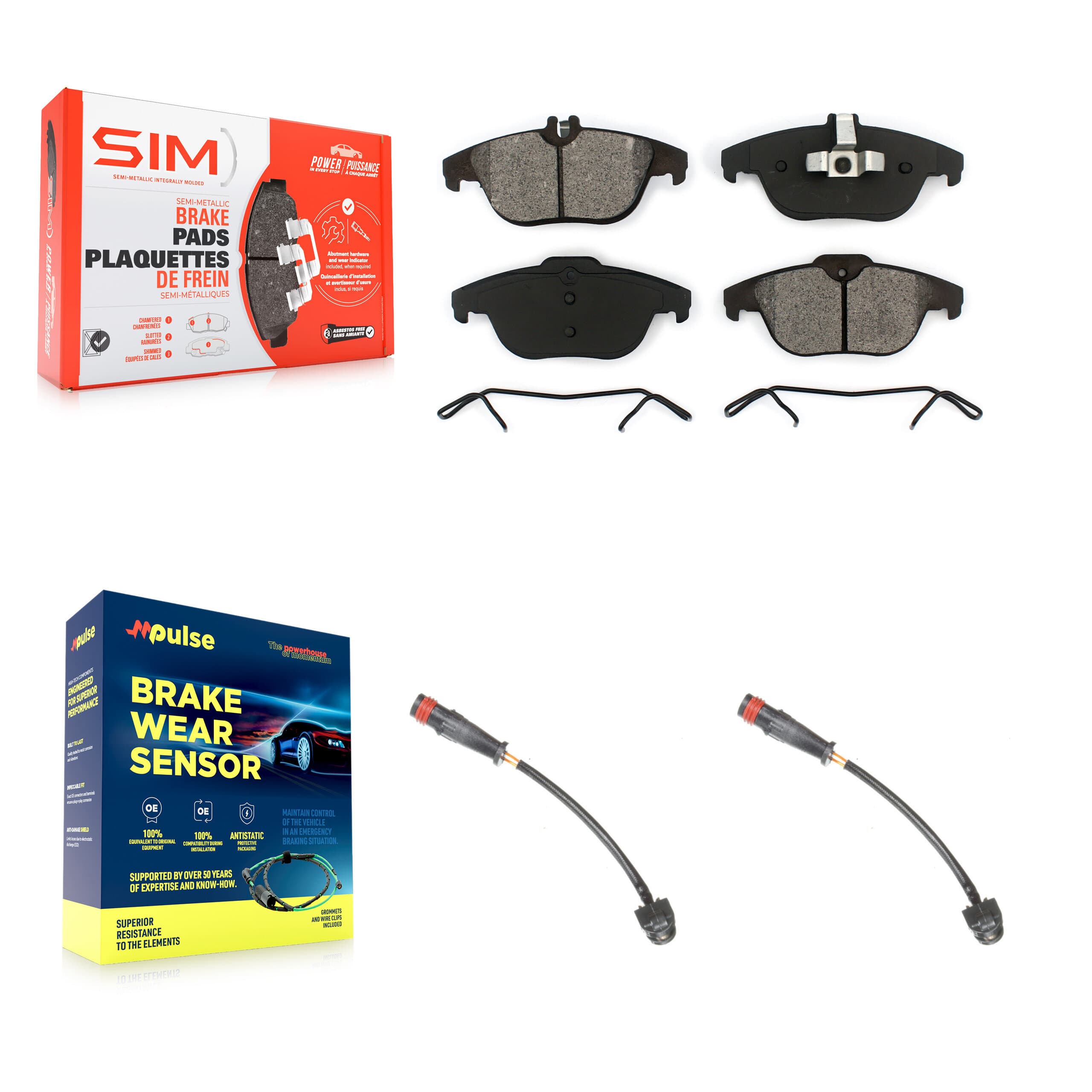 SIM - KSW-100615 - Rear Disc Brake Pad Kits image 1